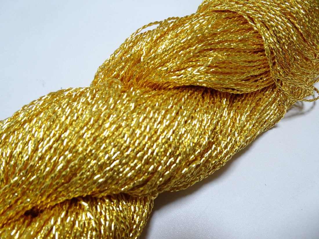 Special price!!　Japanese Vintage Rare Double Twist Gold leaf thread Embroidery 500M 1.30mm 16677