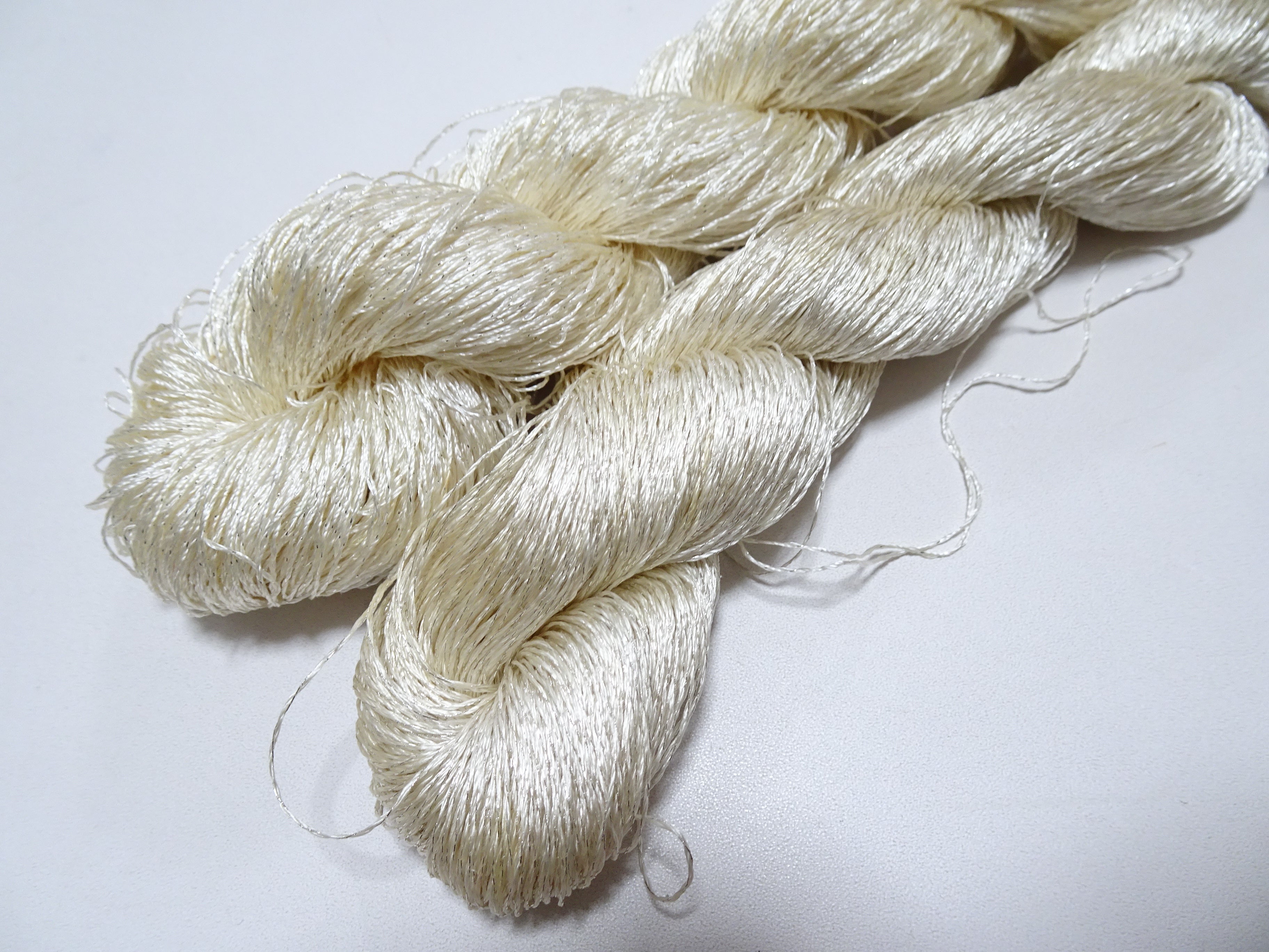 Japanese Vintage High Class Rare Silk Thread 2sets Mixture of Silver embroidery 15983