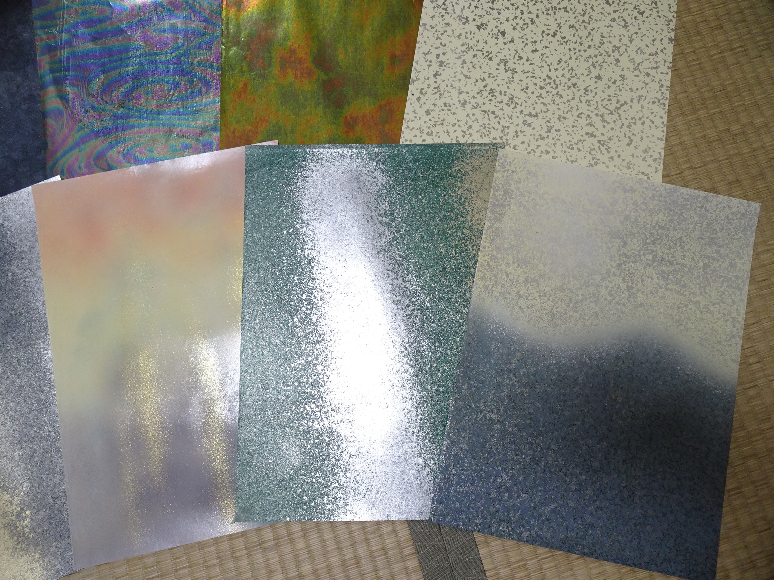 Japanese Vintage Rare Hikibaku Washi Paper 10 sheets 10397