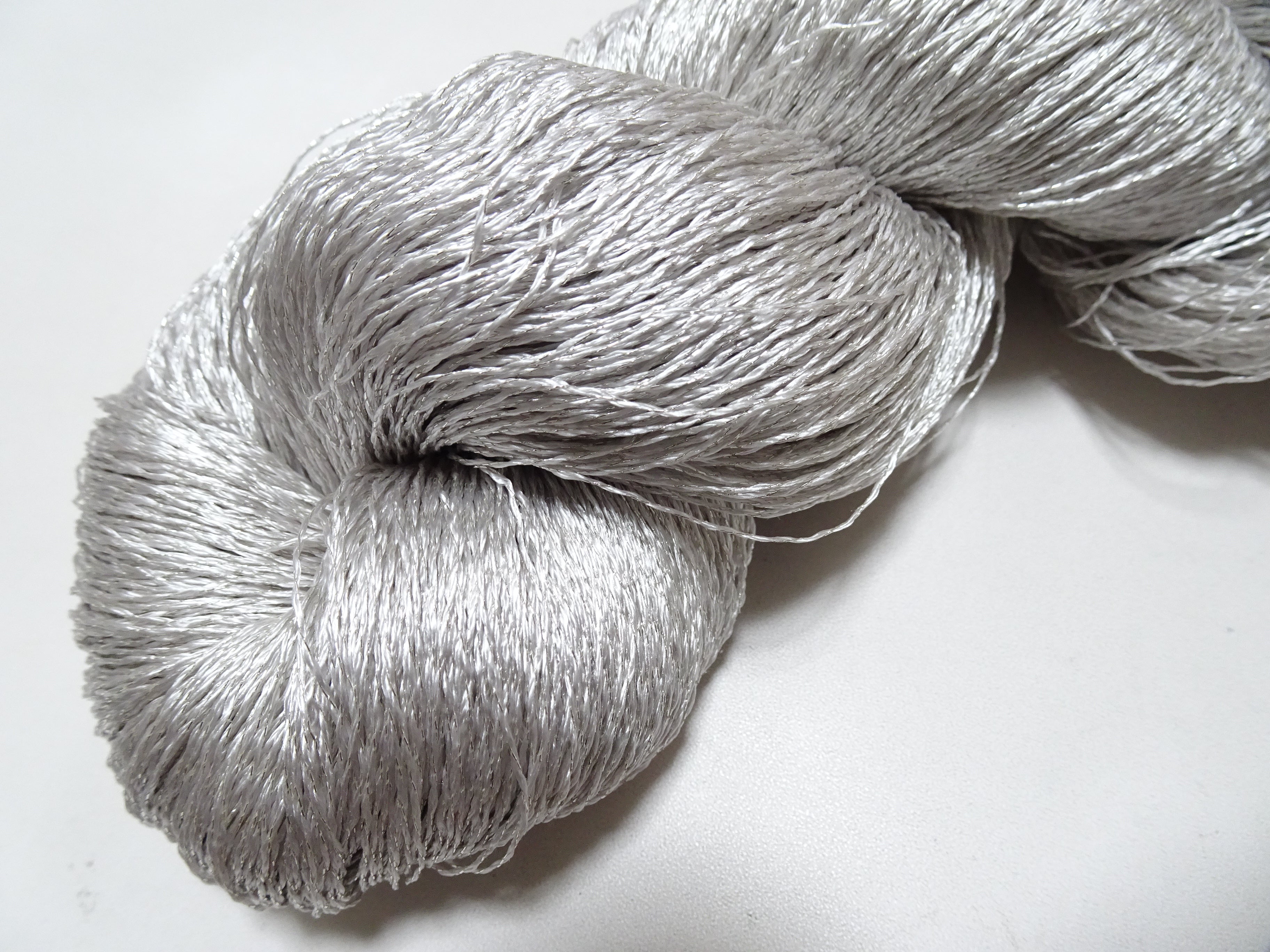 Japanese Vintage High Class Rare Silk Thread Mixture of Silvert embroidery 18495