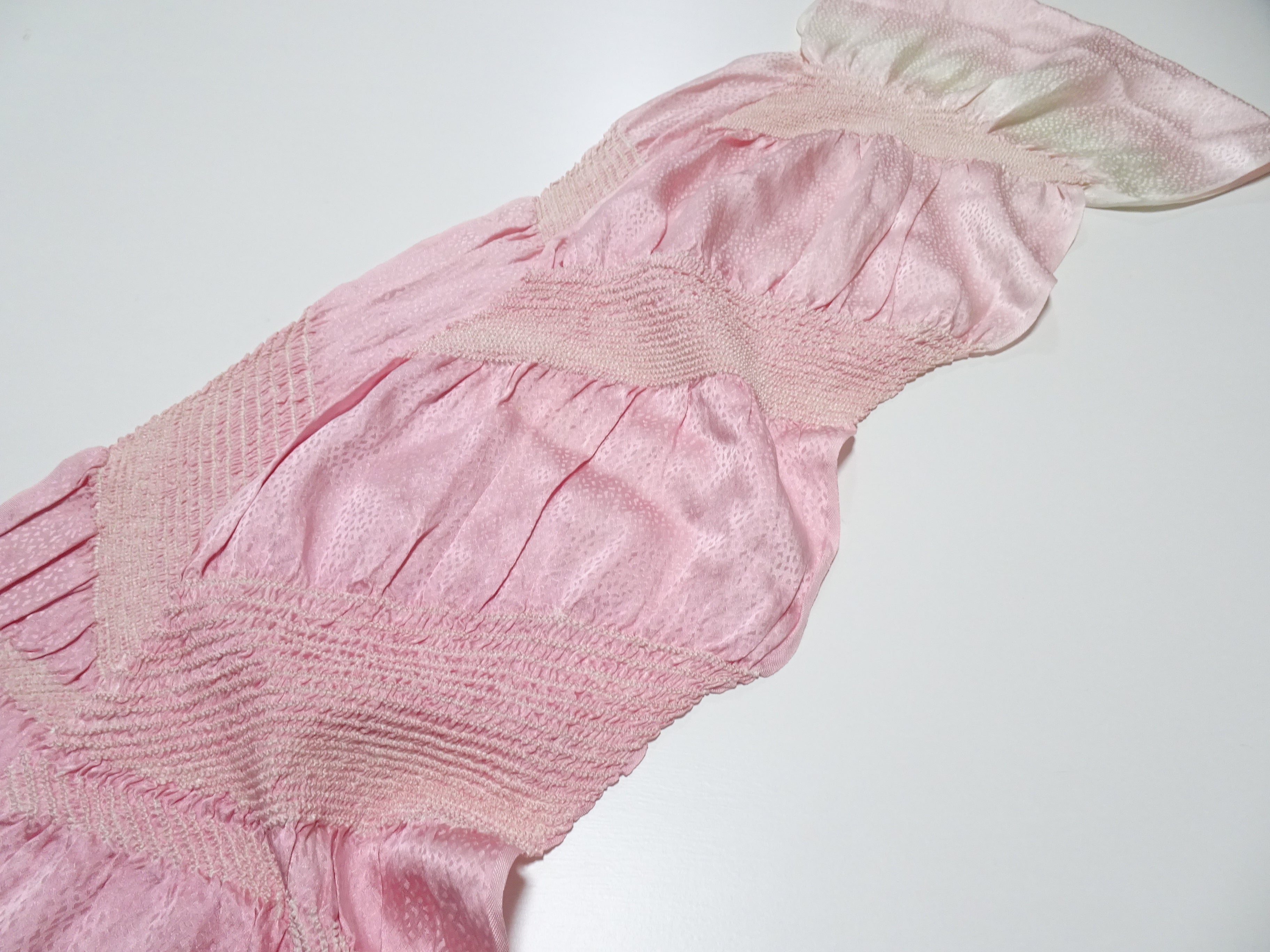 Japanese Kimono Silk Obi Age Shibori  18084
