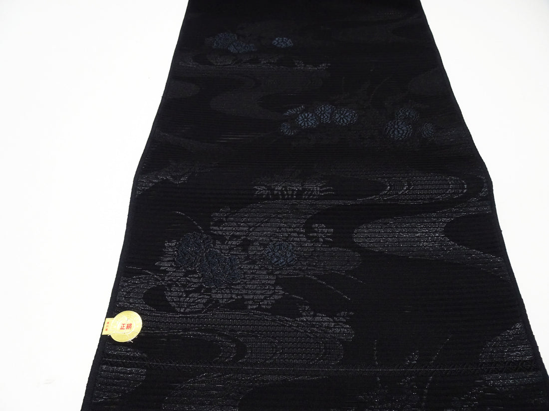 Japanese Ro Silk Bolts  Black / Omi Dyeing 17504