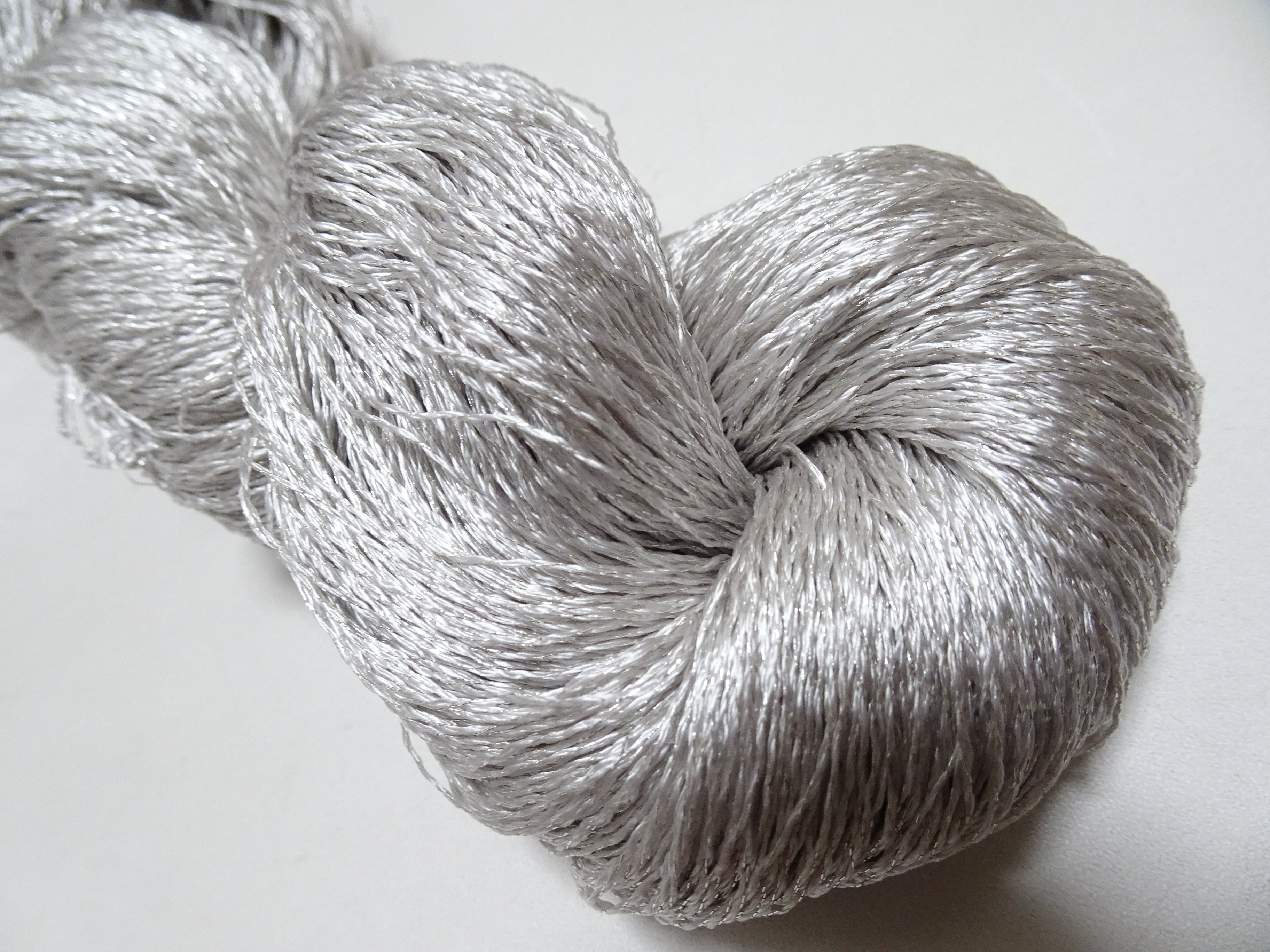 Japanese Vintage High Class Rare Silk Thread Mixture of Silvert embroidery 18495
