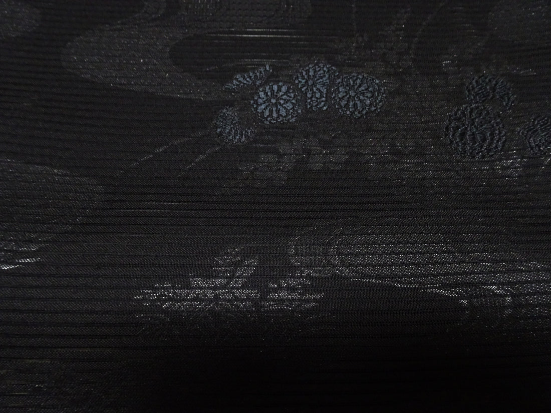Japanese Ro Silk Bolts  Black / Omi Dyeing 17504