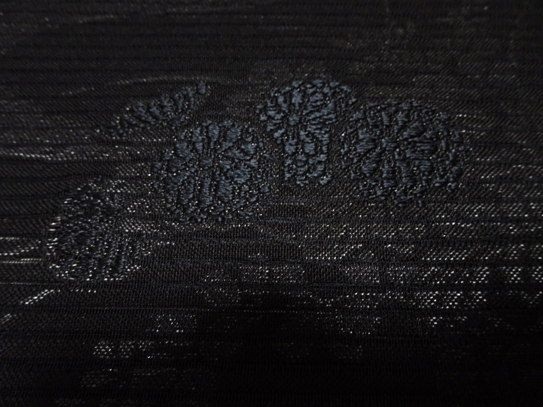 Japanese Ro Silk Bolts  Black / Omi Dyeing 17504