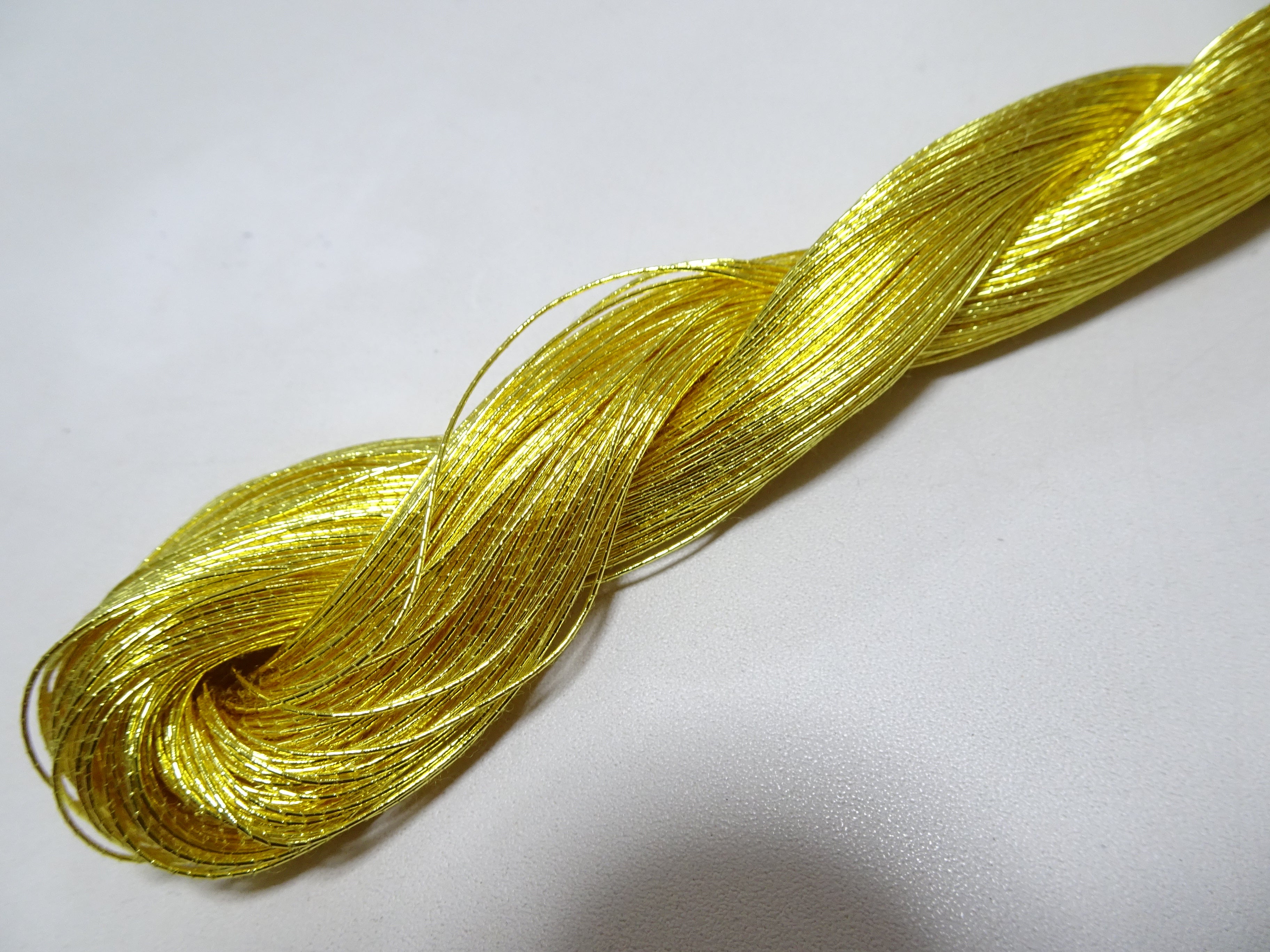 Limited to 10 pieces!! Japanese Vintage Gold Leaf Thread Kinkoma Embroidery 85 0.50mm 100M  16678