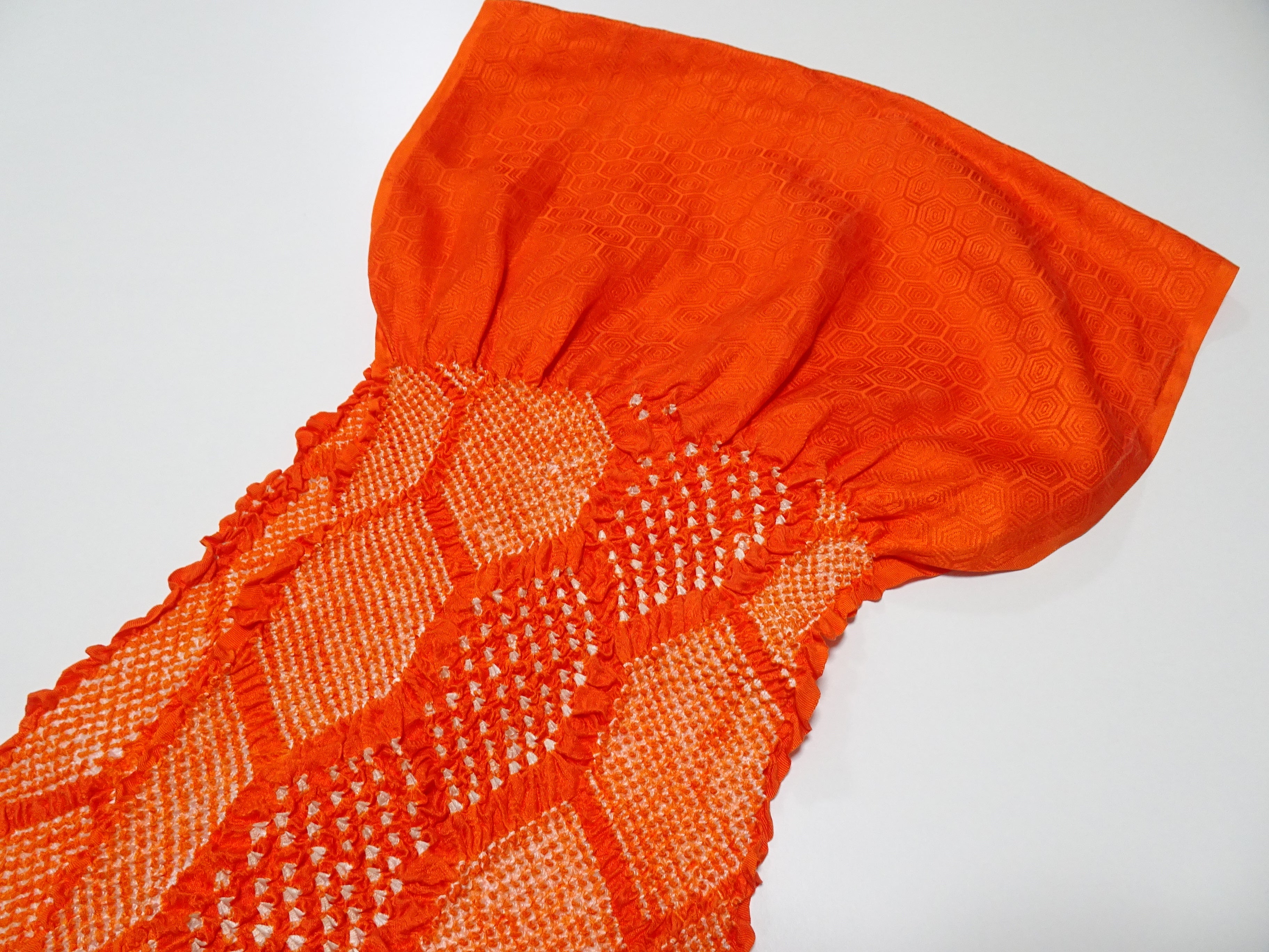 Japanese Kimono Silk Obi Age Shibori  18085