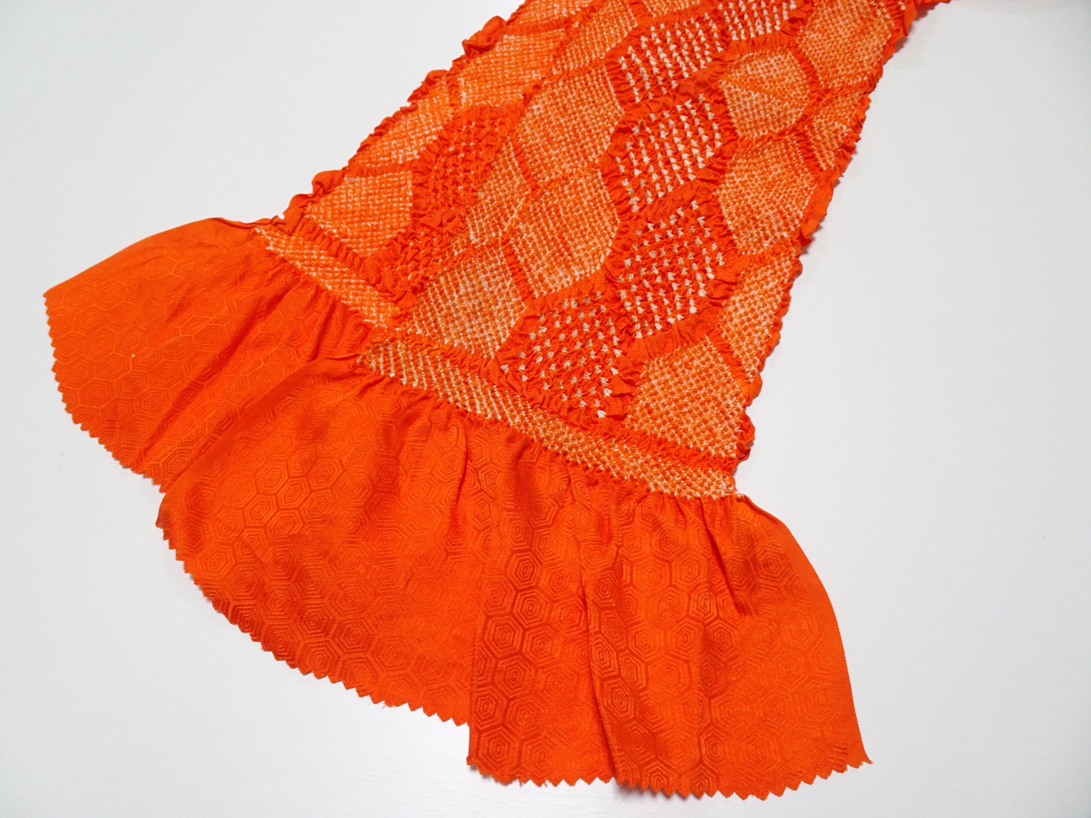 Japanese Kimono Silk Obi Age Shibori  18085