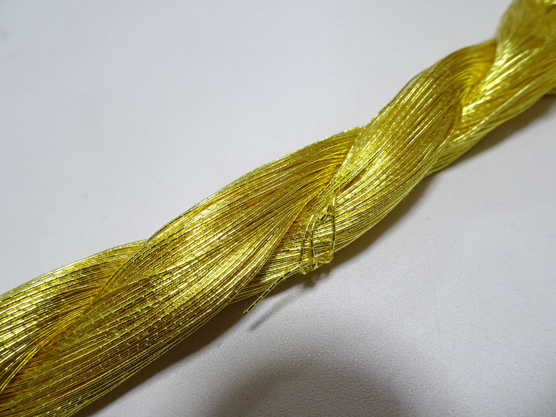 Limited to 10 pieces!! Japanese Vintage Gold Leaf Thread Kinkoma Embroidery 85 0.50mm 100M  16678