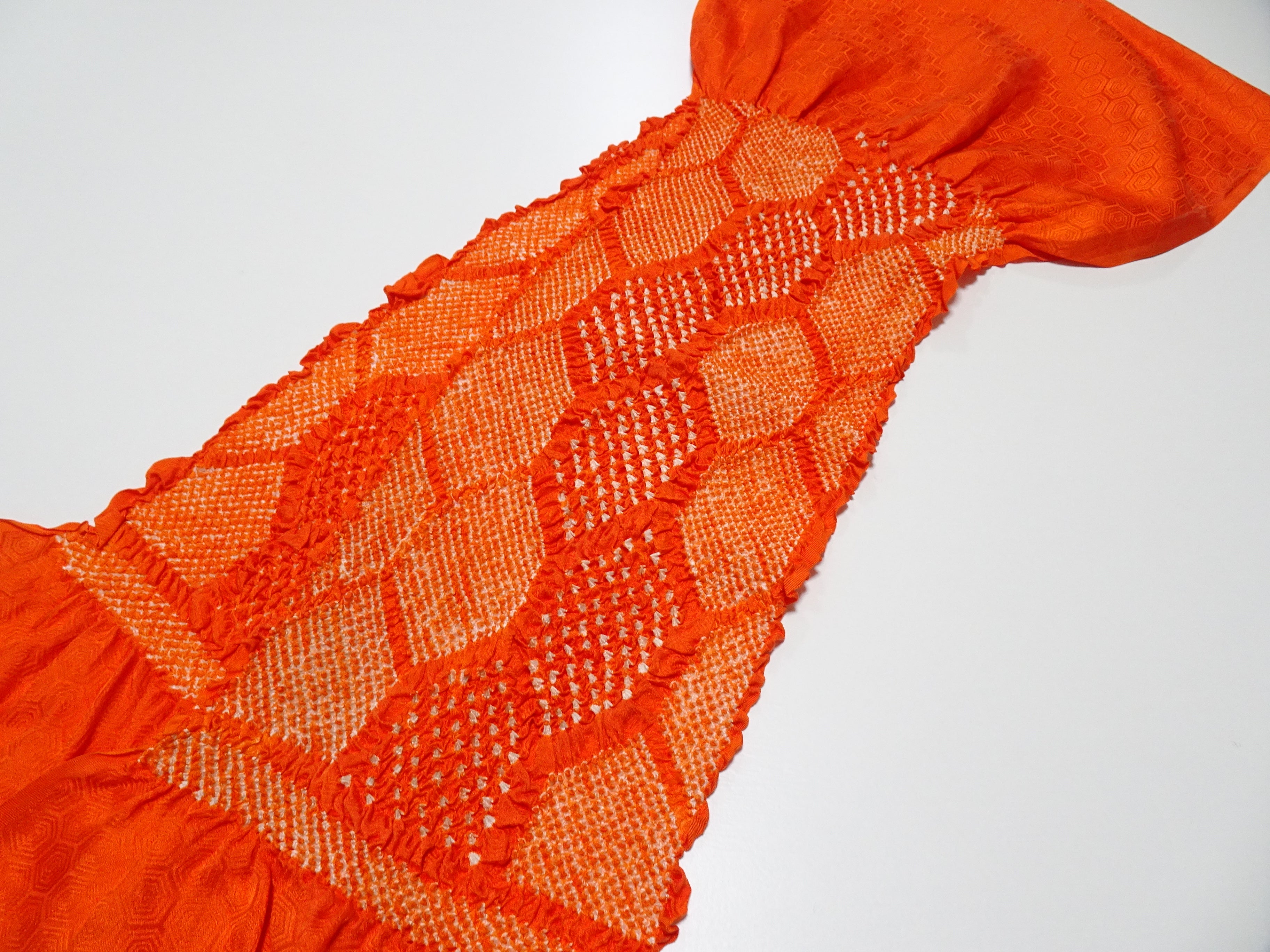 Japanese Kimono Silk Obi Age Shibori  18085
