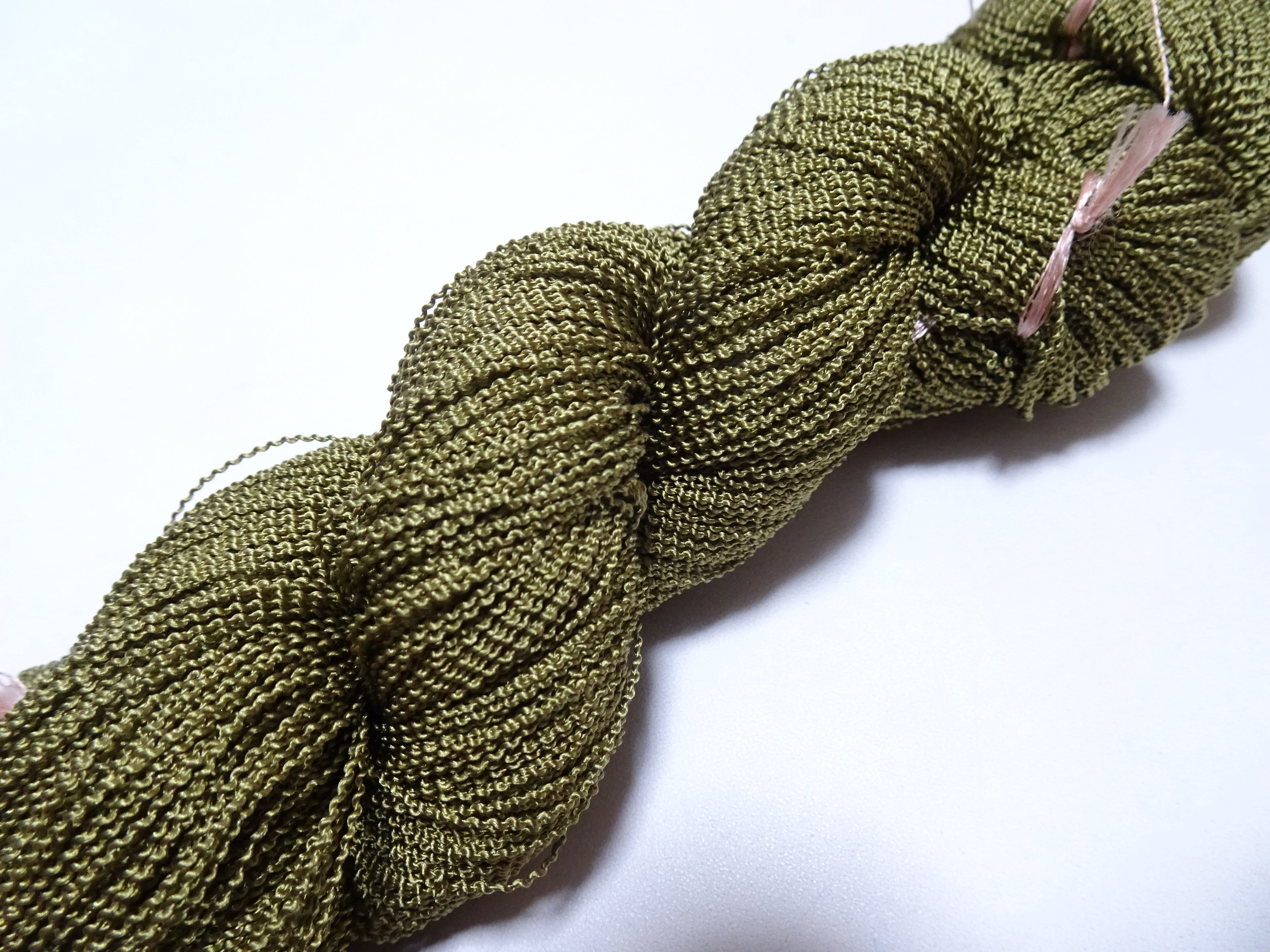 Japanese Vintage Kabe Silk Thread Embroidery & Weaving 16090
