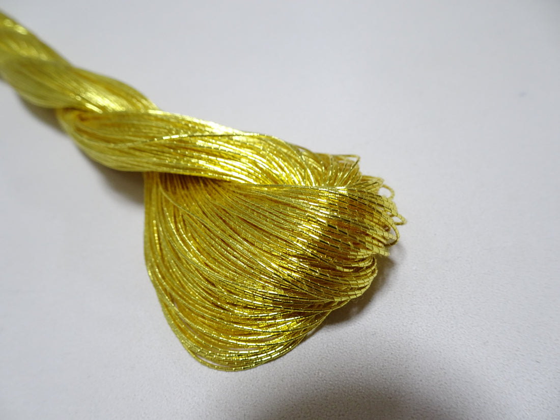 Limited to 10 pieces!! Japanese Vintage Gold Leaf Thread Kinkoma Embroidery 85 0.50mm 100M  16678