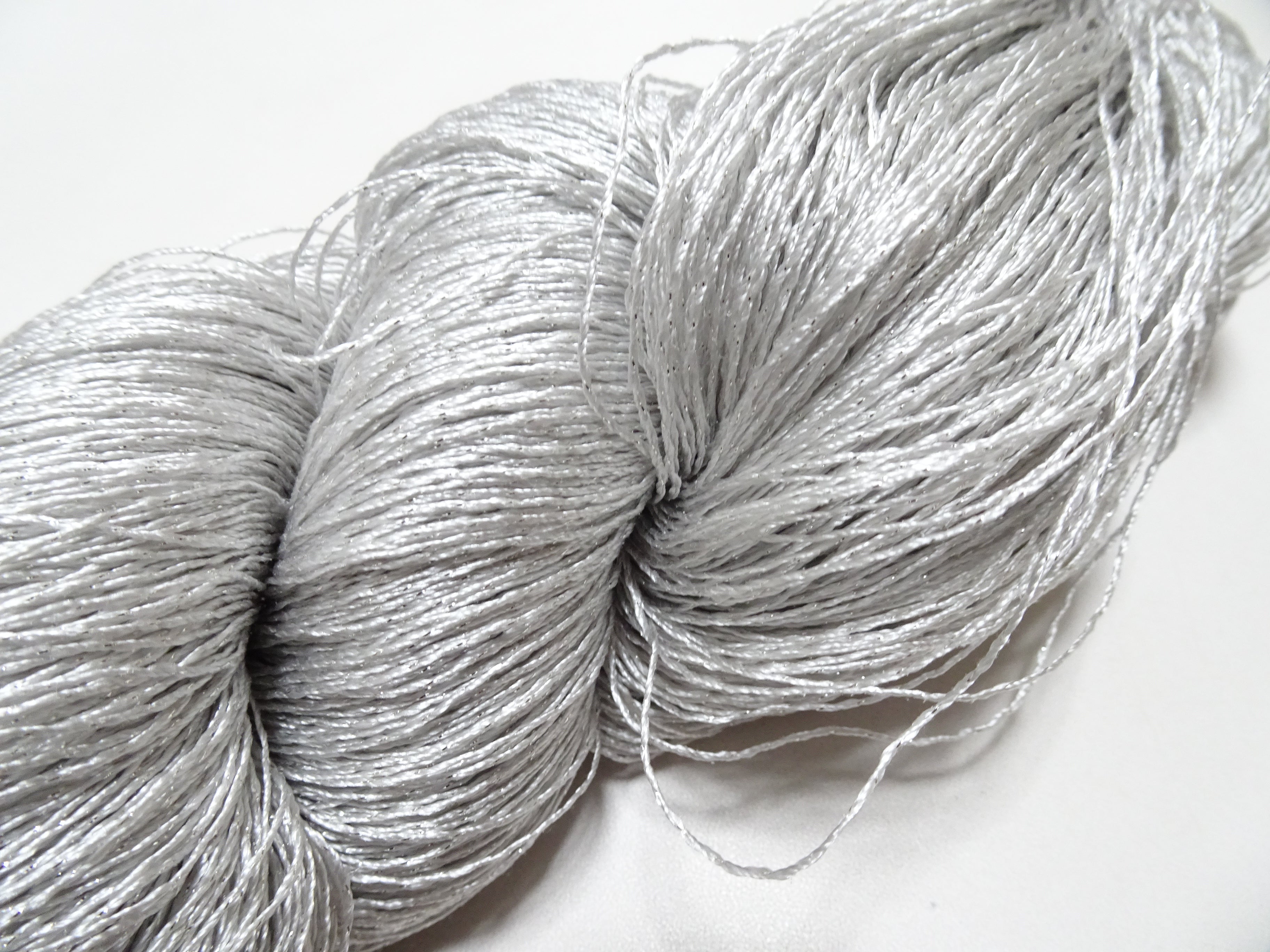 Japanese Vintage High Class Rare Silk Thread Mixture of Silvert embroidery 18496