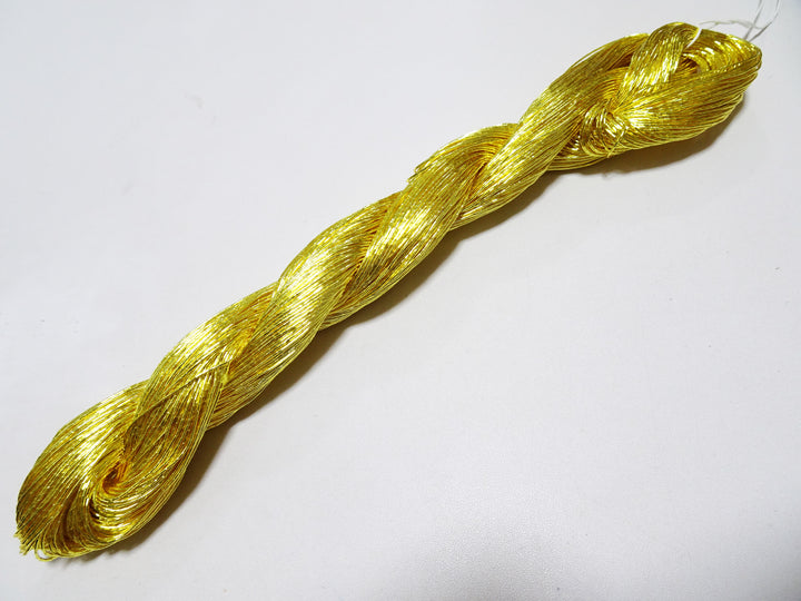 Limited to 9 pieces!! Japanese Vintage Gold Leaf Thread Kinkoma Embroidery 105 0.65mm 100M  16679