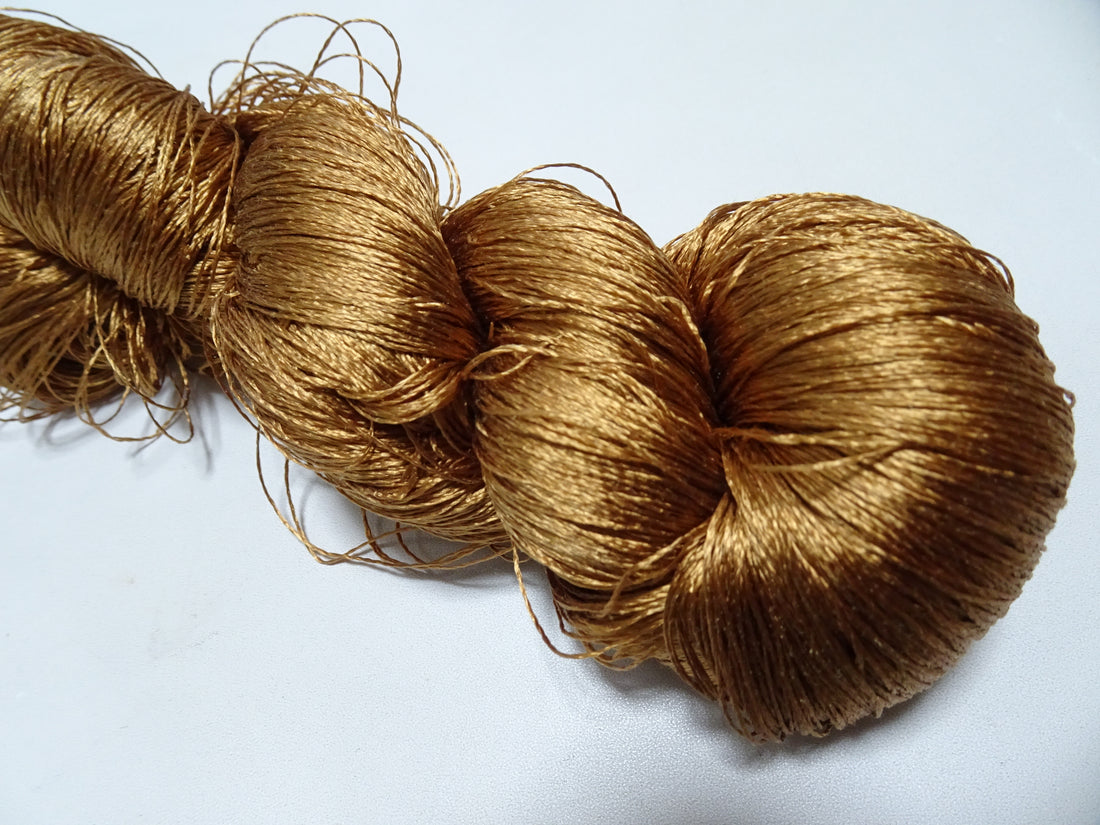 Japanese Vintage Twisted Silk Thread Embroidery 19479