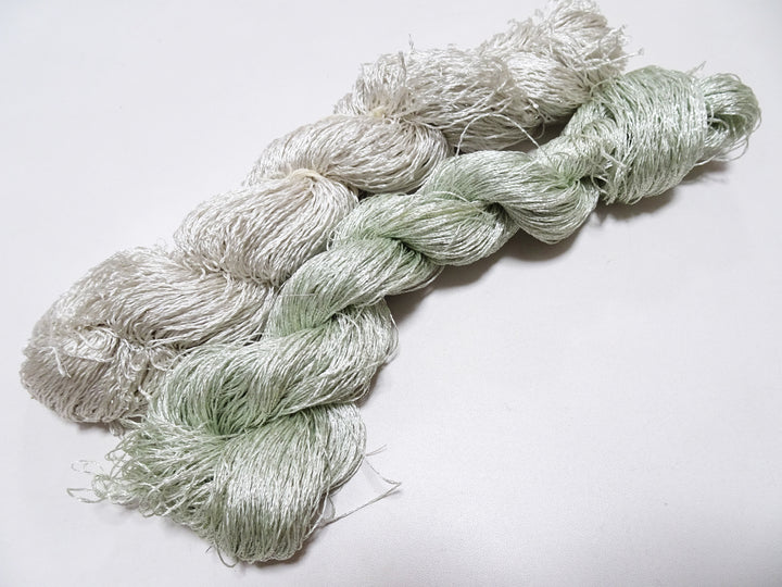 Japanese Vintage High Class Rare Silk Thread 2sets Mixture of Silvert embroidery 18497