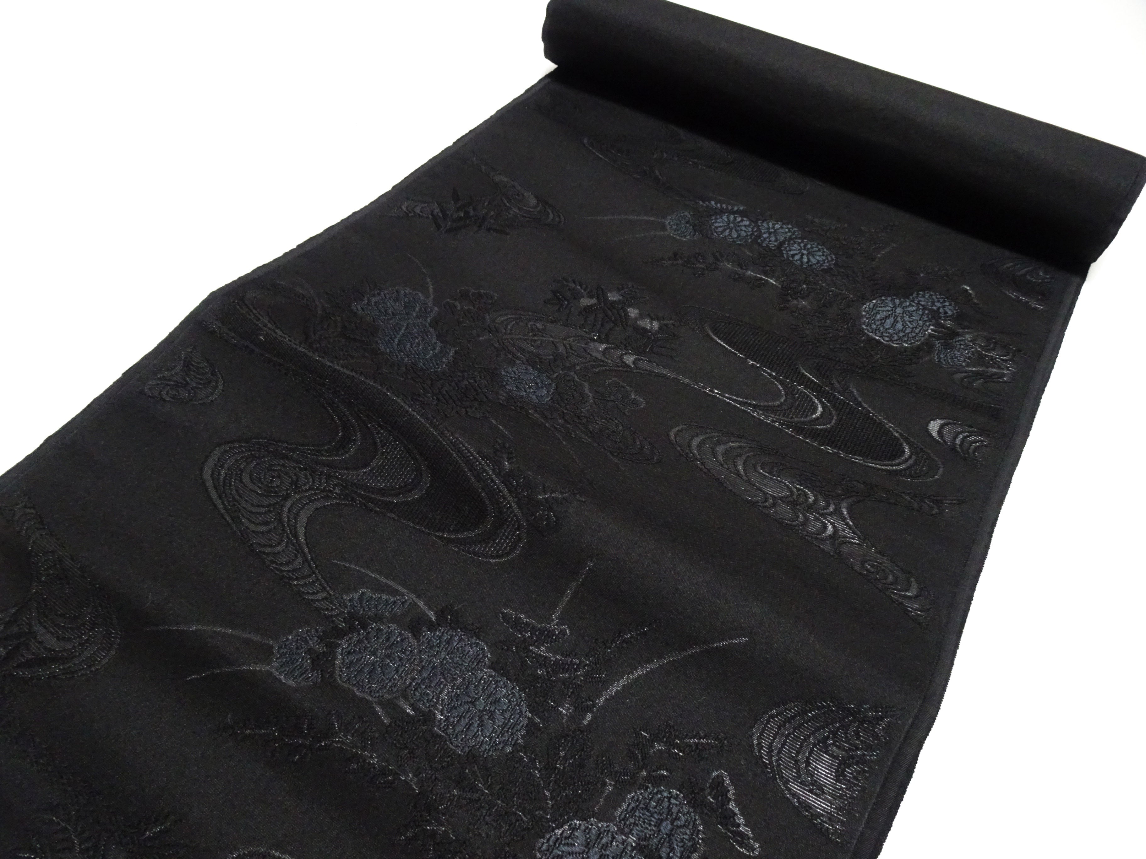 Japanese Silk Bolts  Black / Omi Dyeing 17505