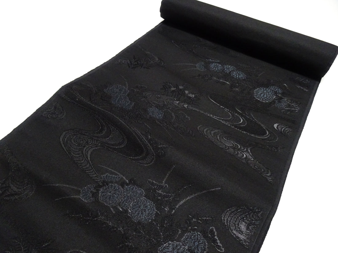 Japanese Silk Bolts  Black / Omi Dyeing 17505