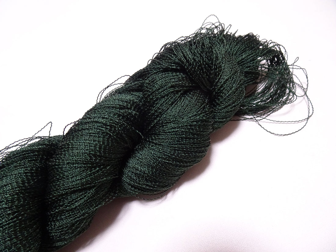Japanese Vintage Kabe Silk Thread Embroidery & Weaving 16091