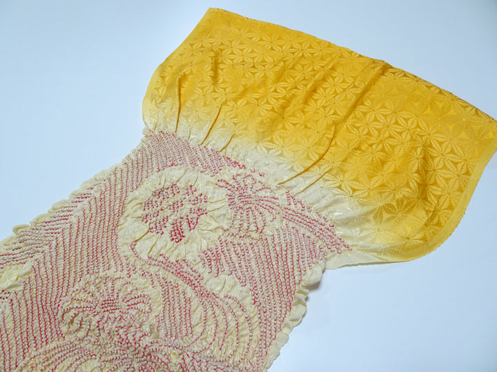 Japanese Kimono Silk Obi Age Shibori  18086
