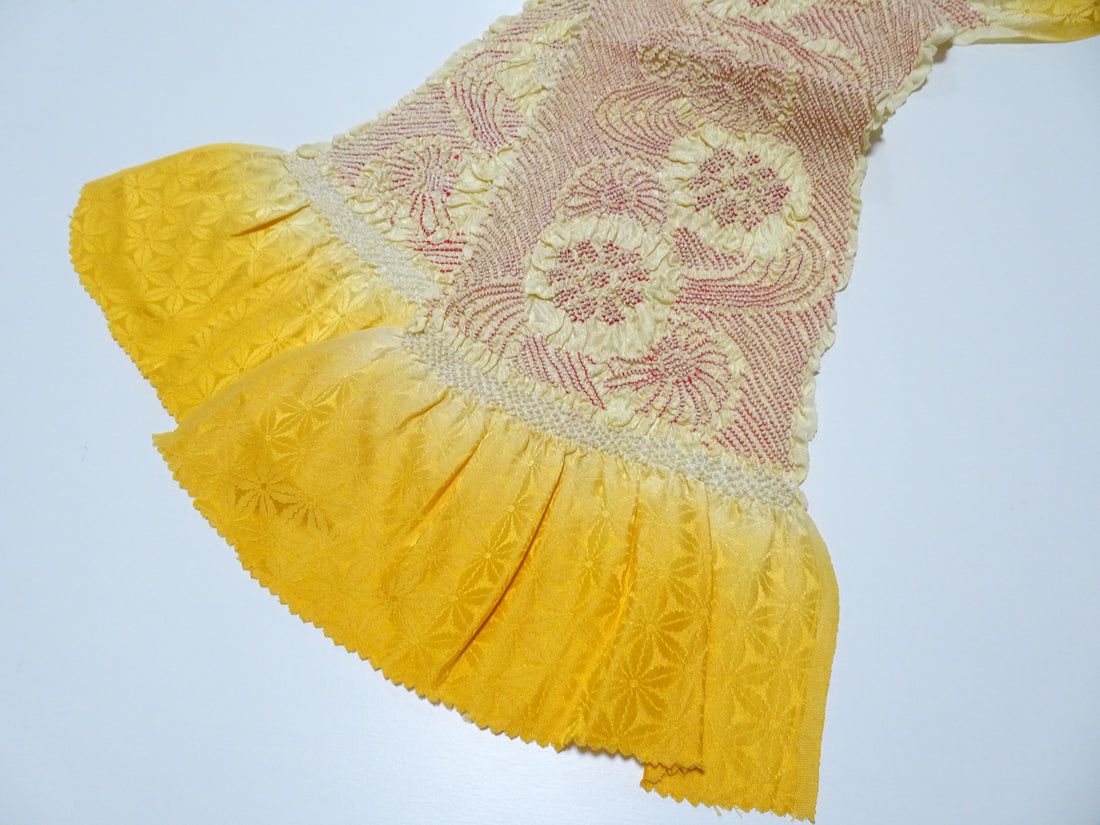 Japanese Kimono Silk Obi Age Shibori  18086