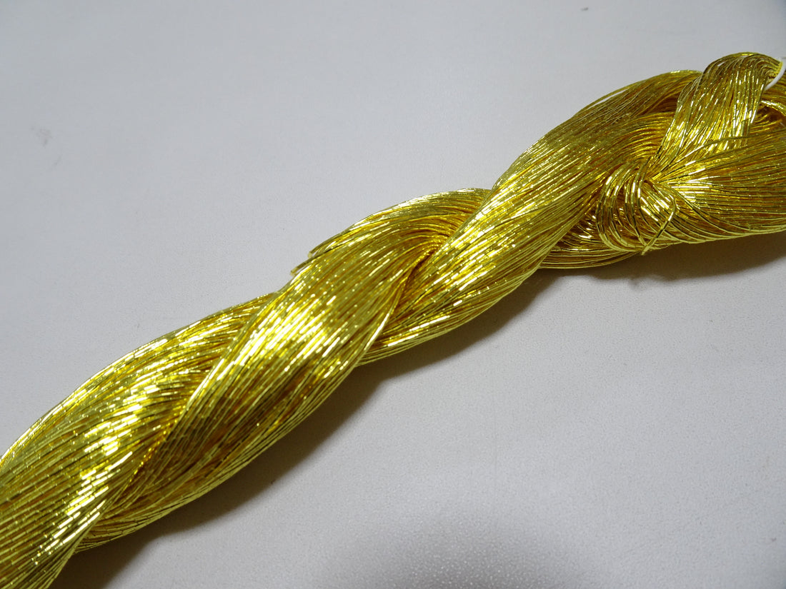 Limited to 9 pieces!! Japanese Vintage Gold Leaf Thread Kinkoma Embroidery 105 0.65mm 100M  16679