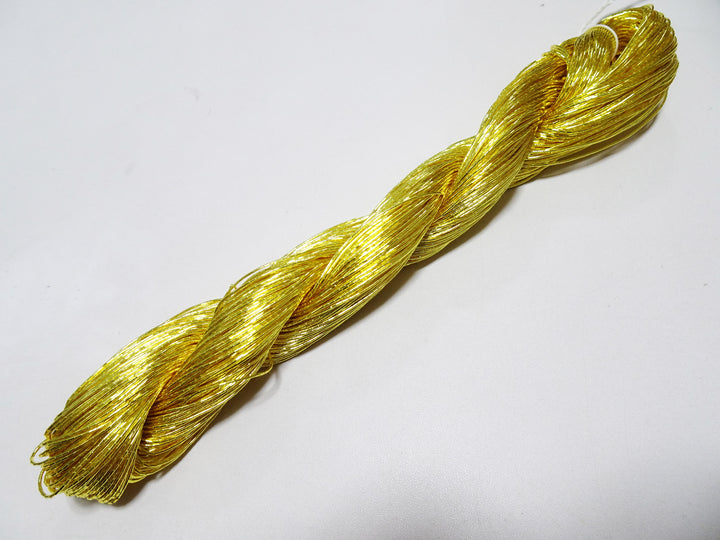 Limited to 2 pieces!! Japanese Vintage Gold Leaf Thread Kinkoma Embroidery 125 0.75mm 100M  16680