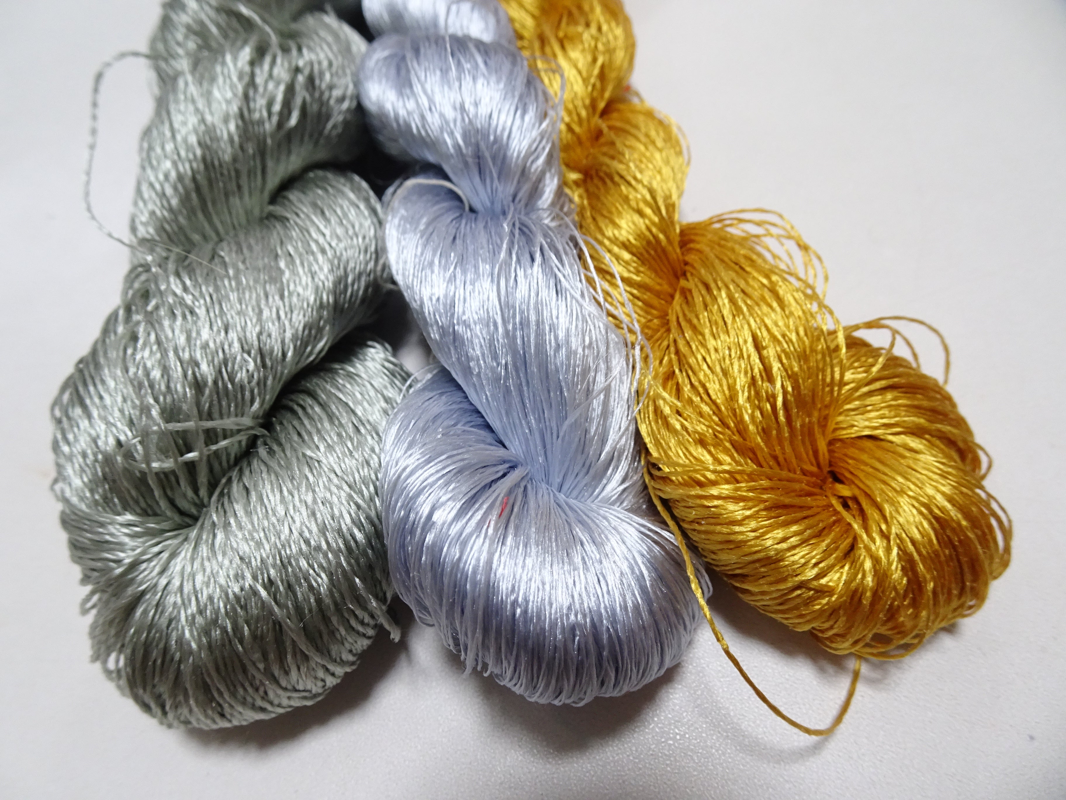 Japanese Vintage Silk Thread 3sets Embroidery 16877