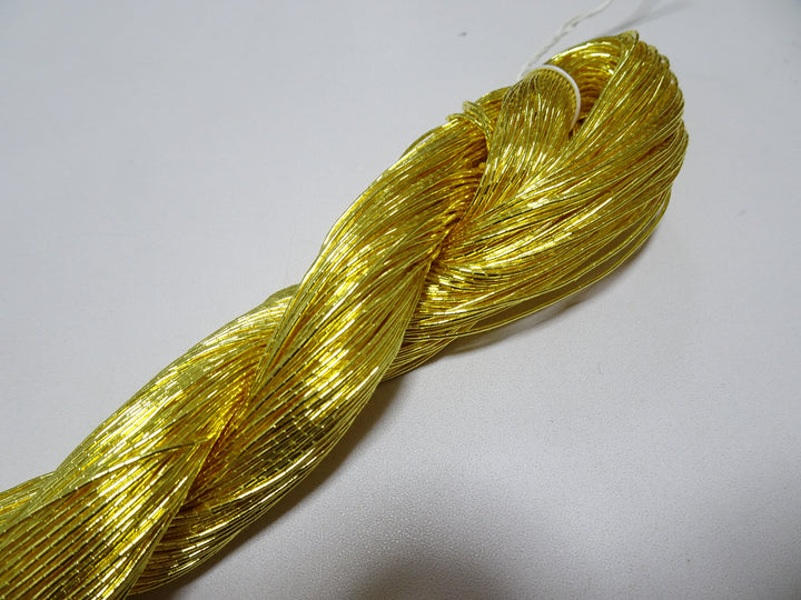 Limited to 2 pieces!! Japanese Vintage Gold Leaf Thread Kinkoma Embroidery 125 0.75mm 100M  16680
