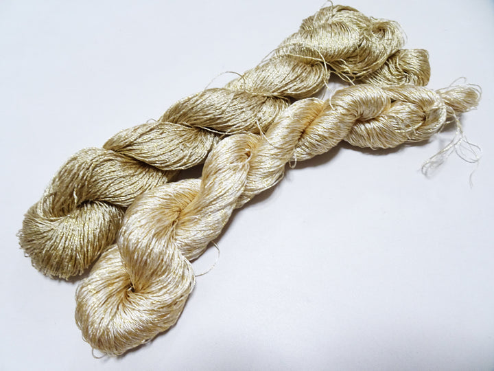 Japanese Vintage High Class Rare Silk Thread 2sets Mixture of Gold embroidery 18498