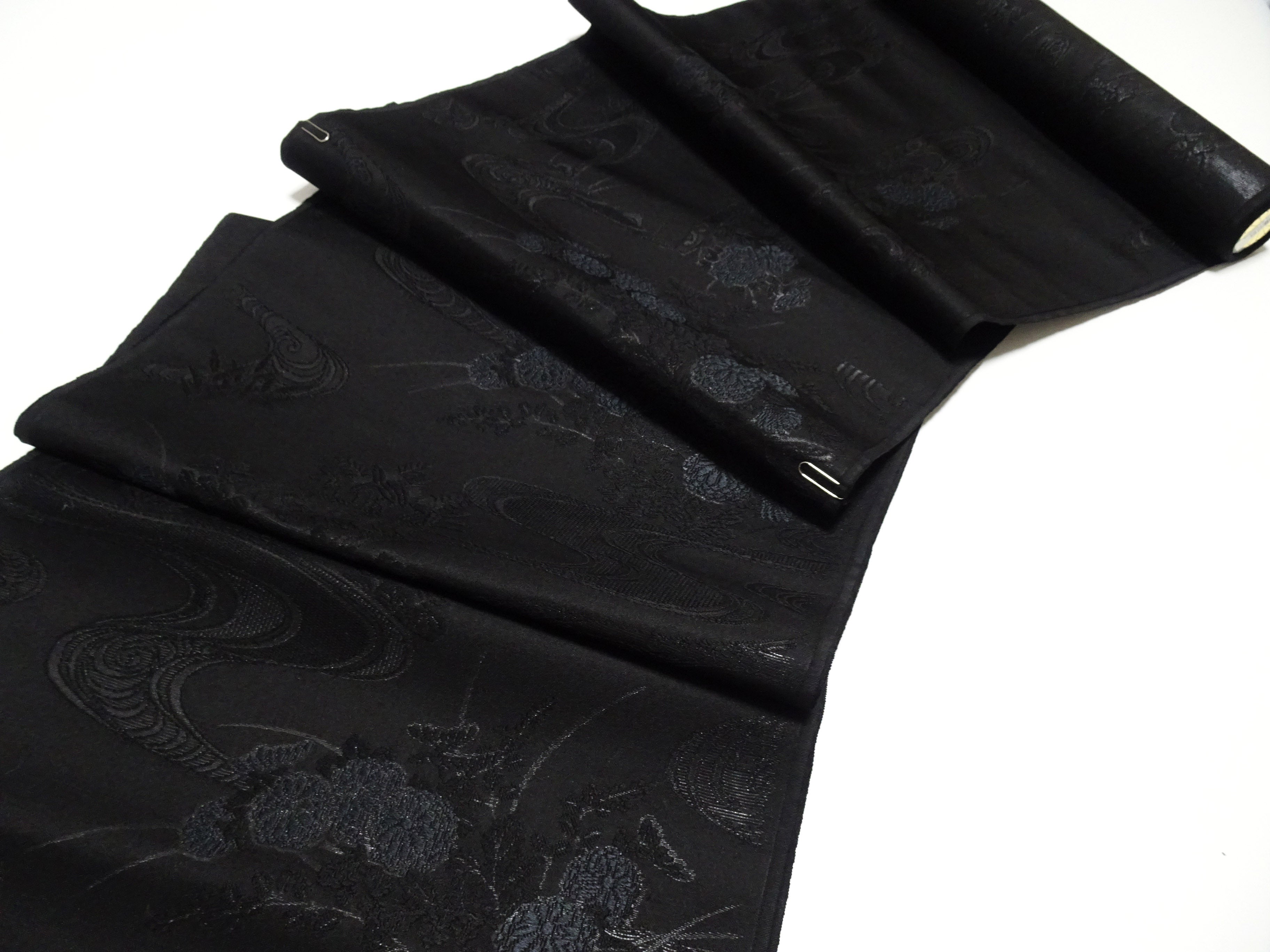 Japanese Silk Bolts  Black / Omi Dyeing 17505