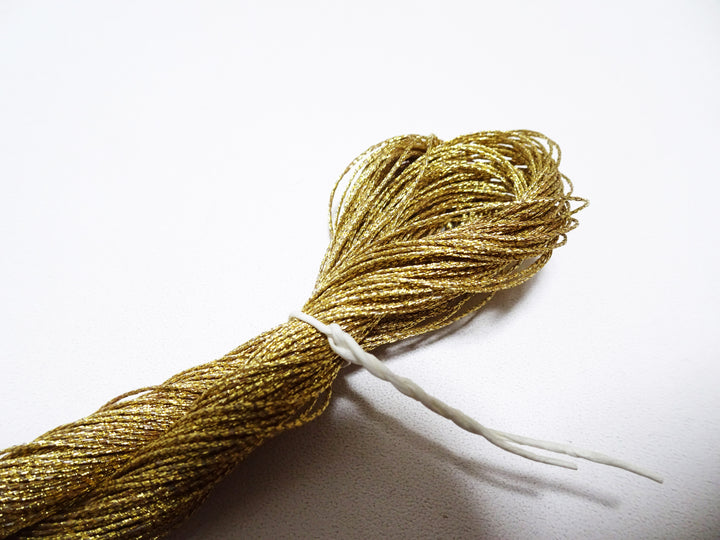Special price! Japanese Vintage Super Rare Four Twist 24K gold leaf thread 50M embroidery  0.65mm