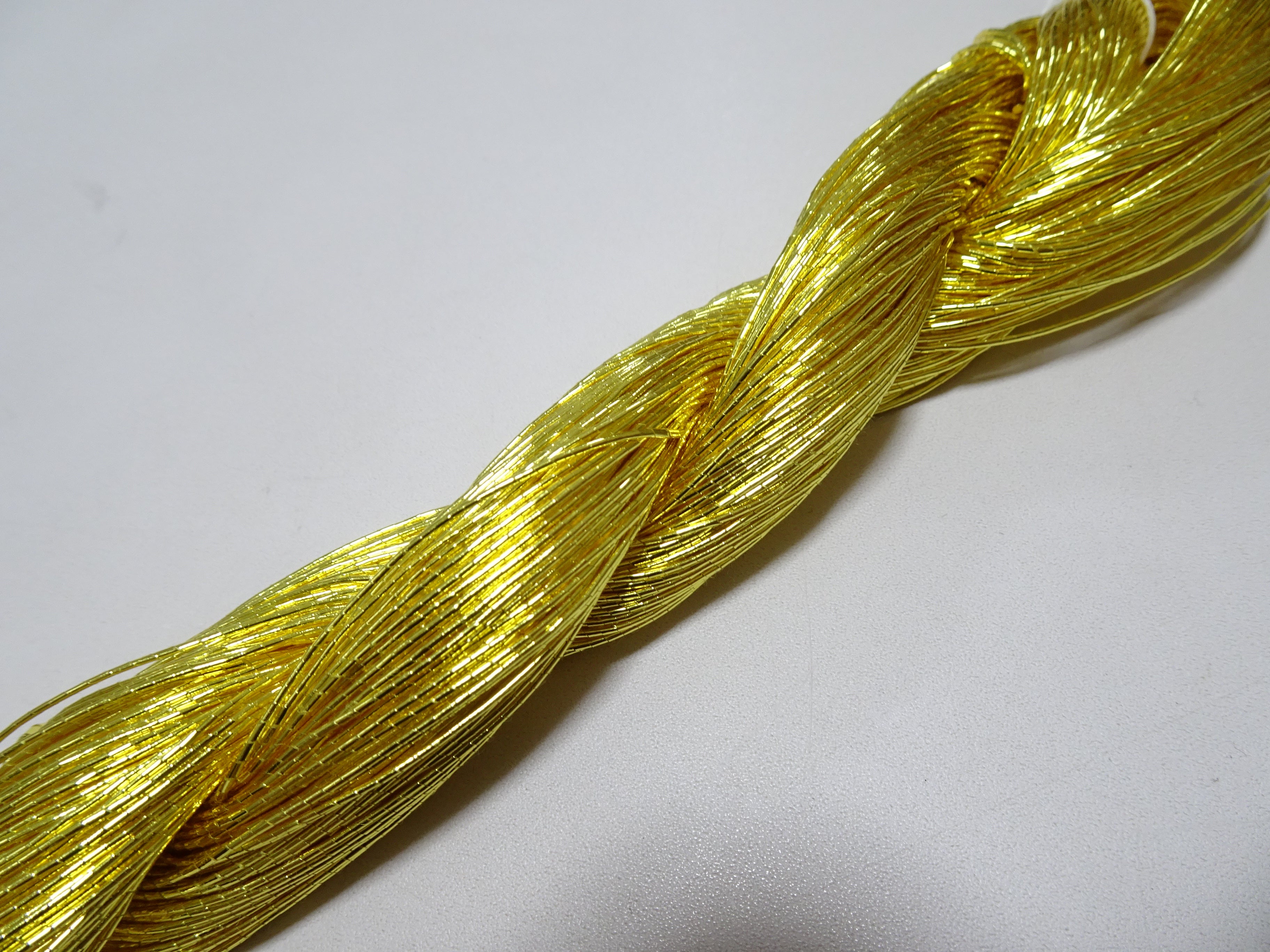 Limited to 2 pieces!! Japanese Vintage Gold Leaf Thread Kinkoma Embroidery 125 0.75mm 100M  16680