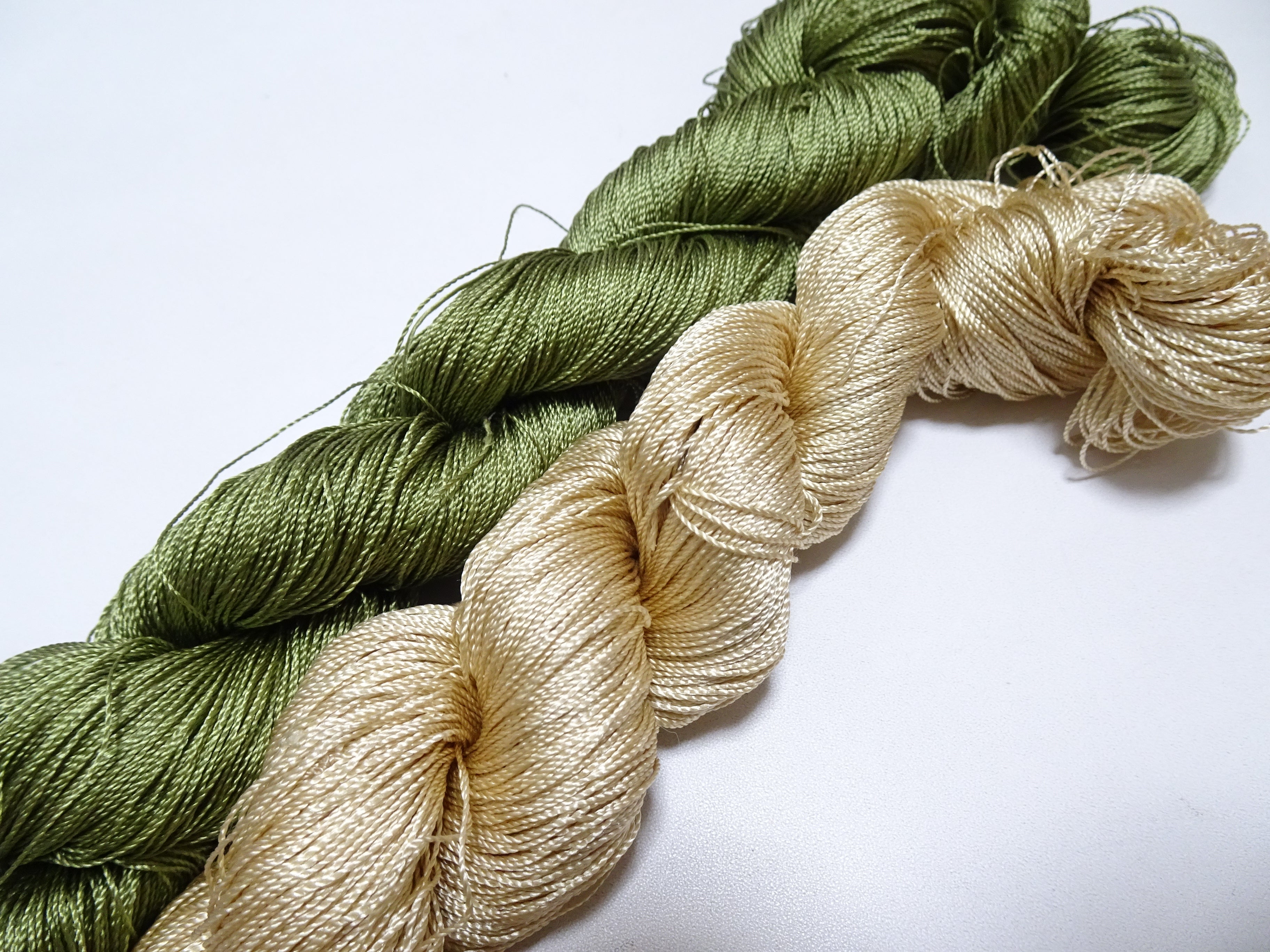 Japanese Vintage Twisted Silk Thread 2sets Embroidery & Weaving 17805