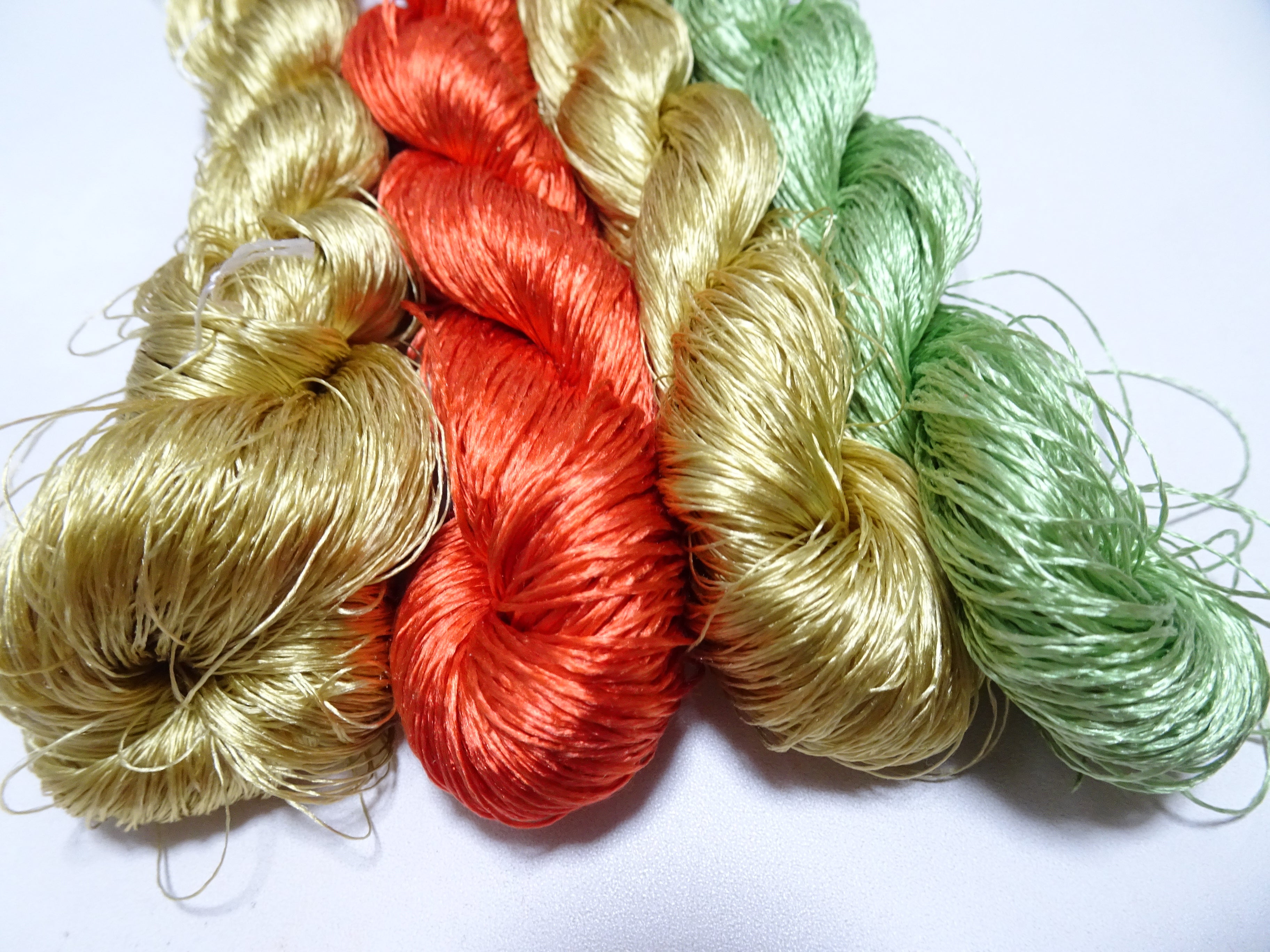 Japanese Vintage Silk Thread 4sets Embroidery 16878
