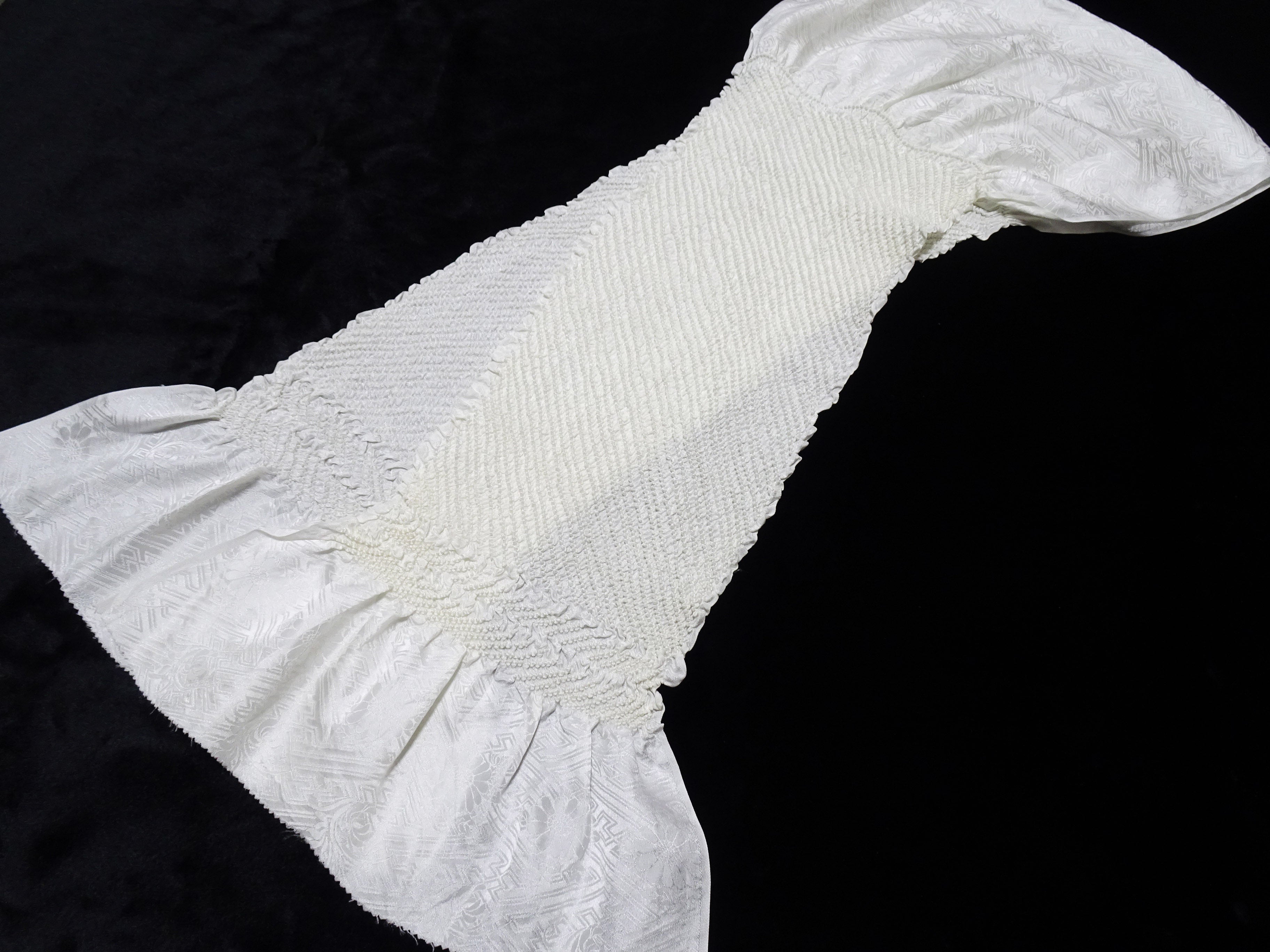 Japanese Kimono Silk Obi Age Shibori  18088