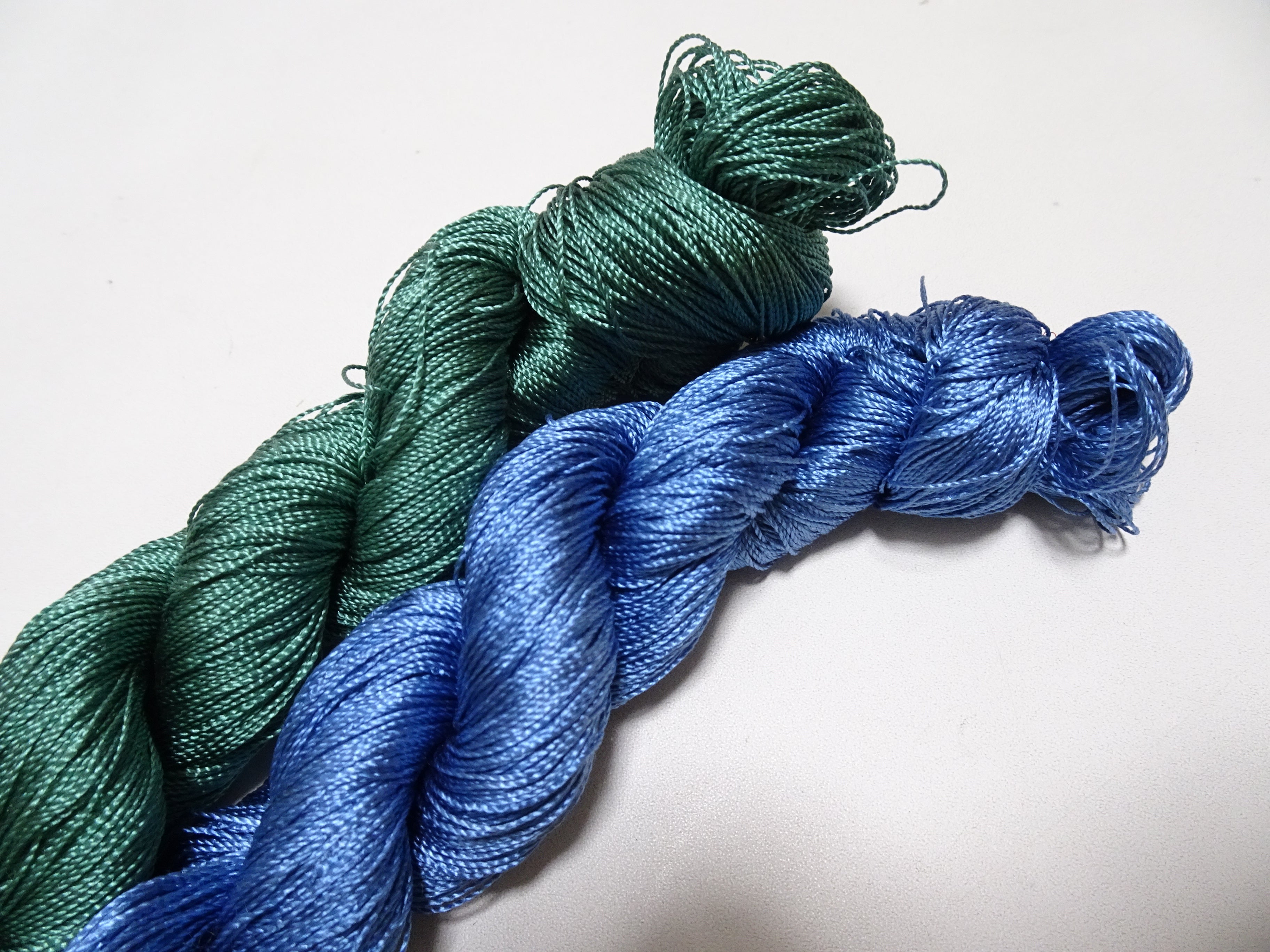 Japanese Vintage Twisted Silk Thread 2sets Embroidery & Weaving 17806