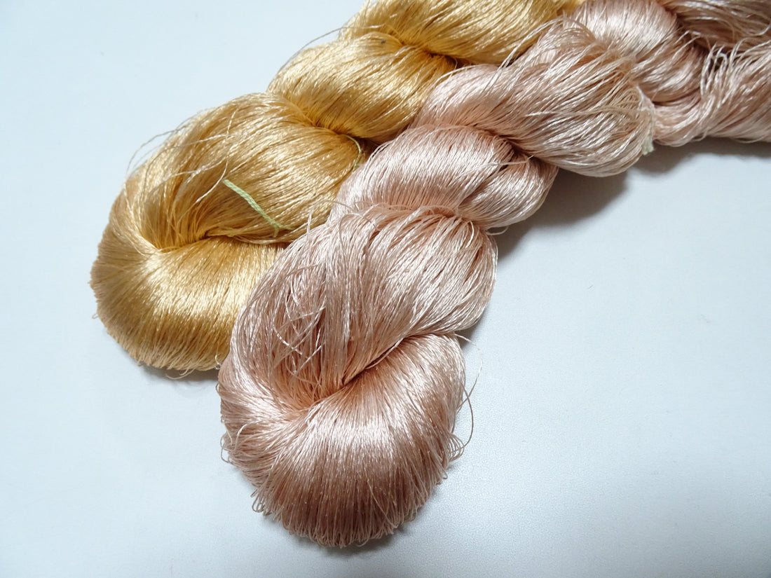 Japanese Vintage Twisted Silk Thread 2sets Embroidery 19945