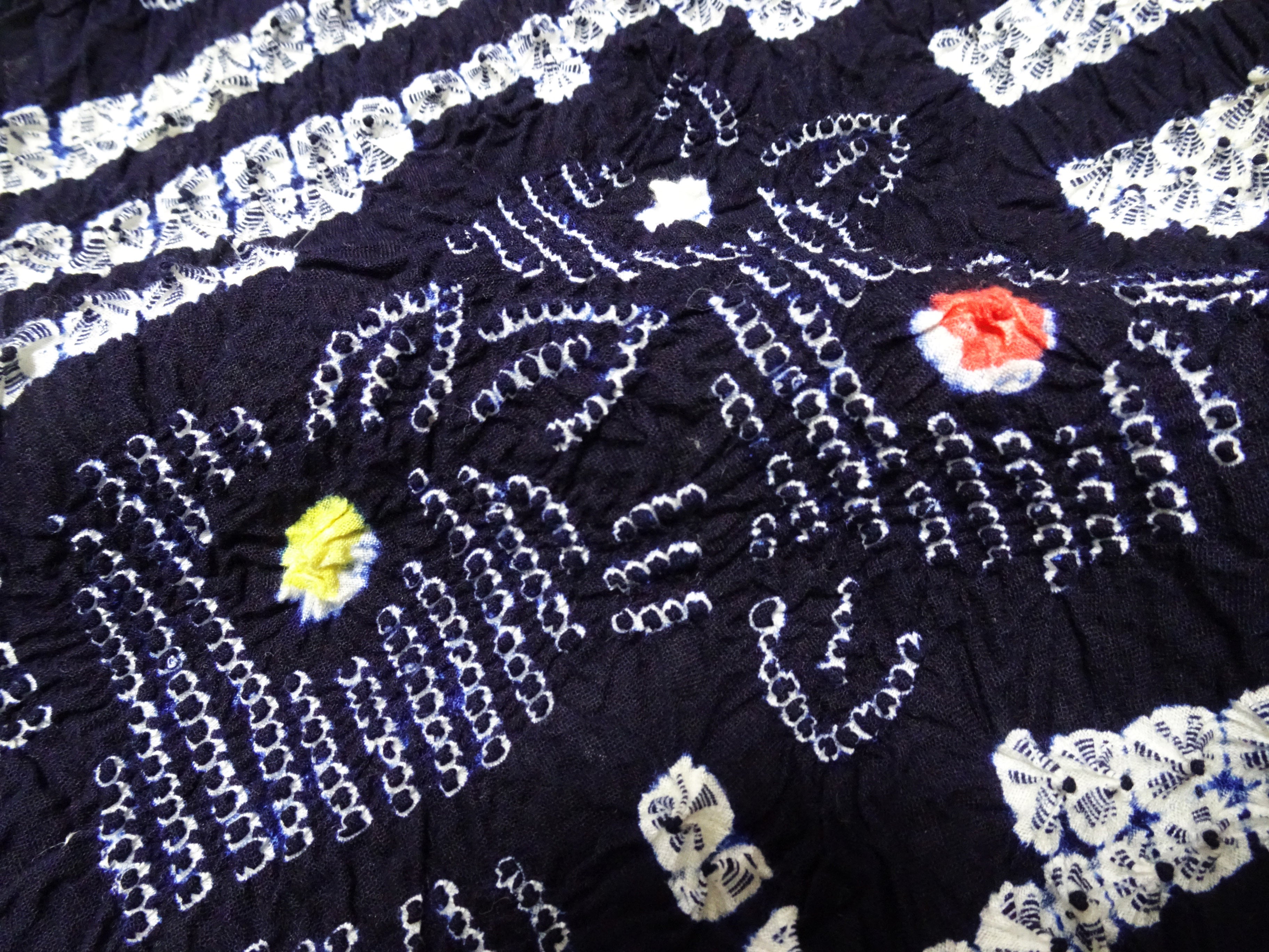Japanese Vintage Cotton Bolt Arimatsu Narumi Shibori Indigo Dye 16341