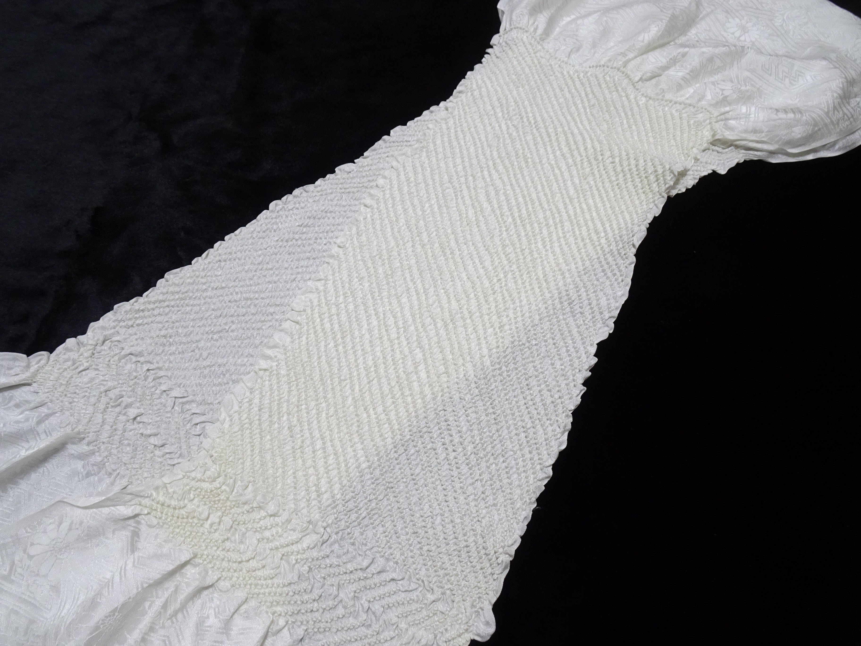 Japanese Kimono Silk Obi Age Shibori  18088