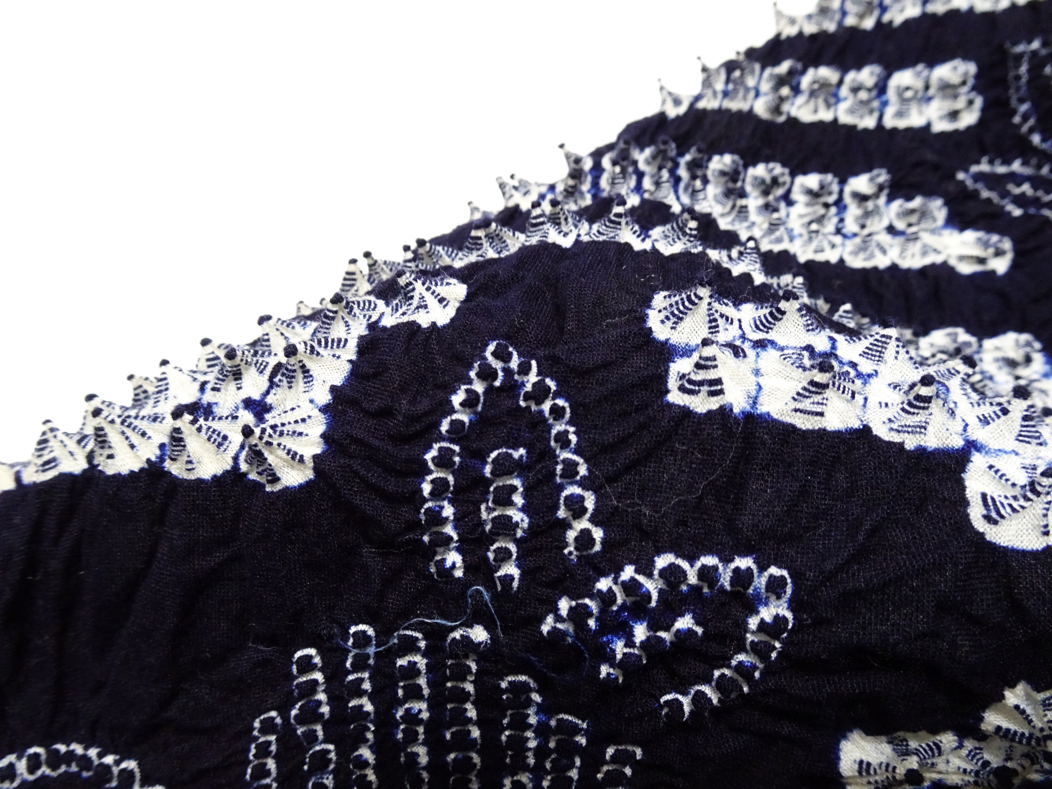 Japanese Vintage Cotton Bolt Arimatsu Narumi Shibori Indigo Dye 16341