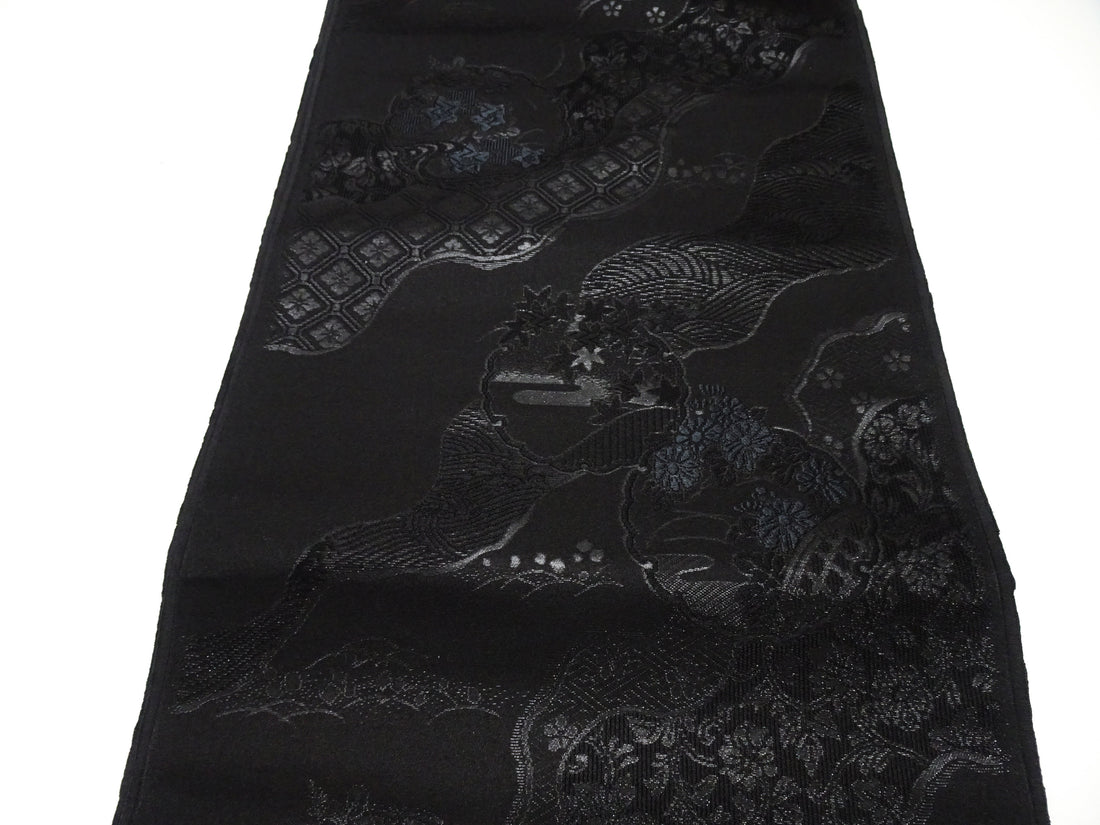 Japanese Silk Bolts  Black / Omi Dyeing 17506