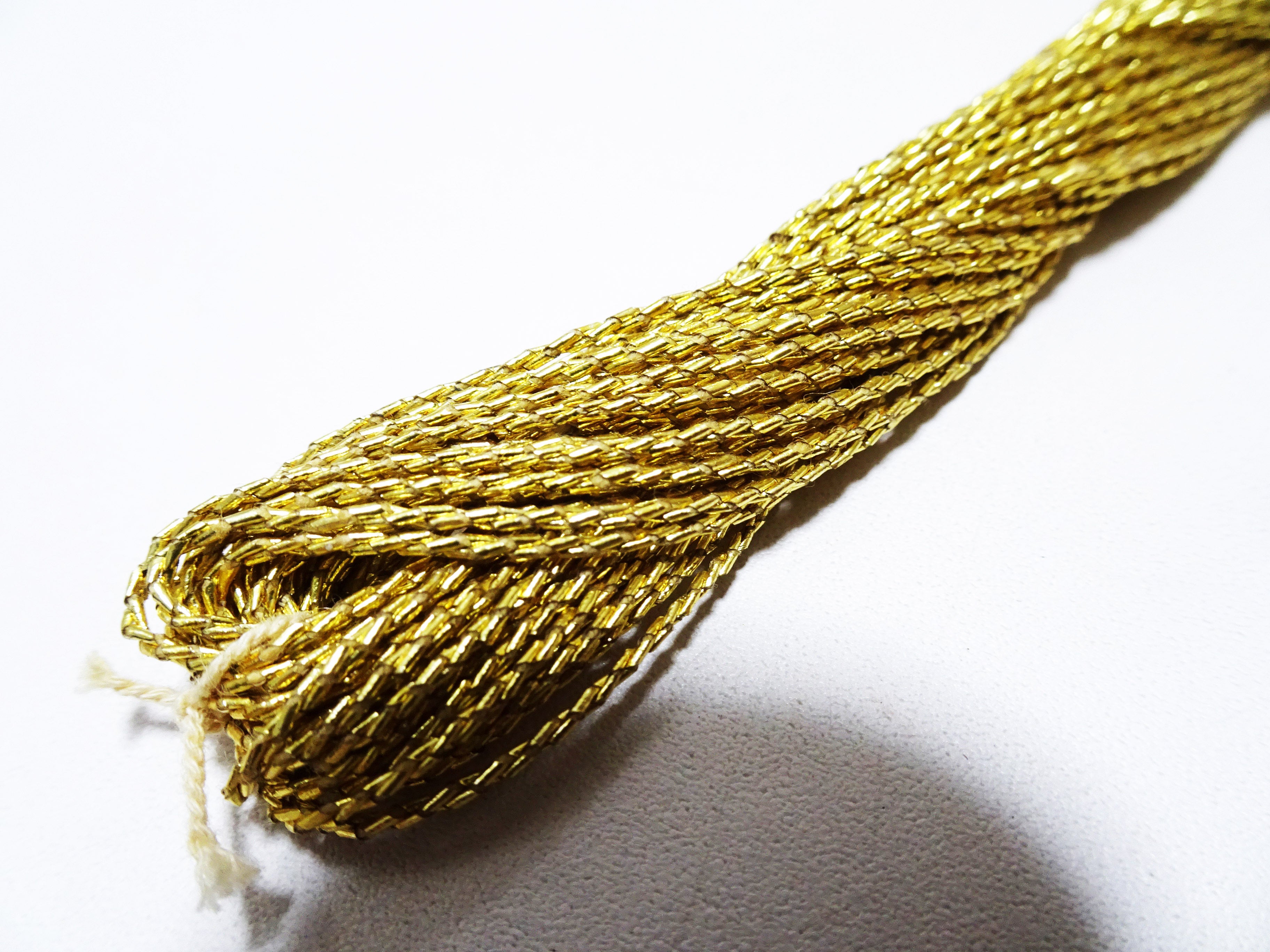 Special price!!　Japanese Vintage Rare Double Twist Gold leaf thread Embroidery 10M 0.90mm