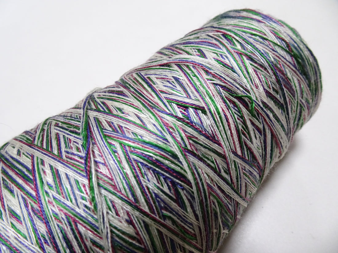 Japanese Tanaka Gen Silk – One-of-a-Kind Hand-Dyed Artistic Silk Thread, Rare Japanese Artisan Yarn, Limited Stock 19175