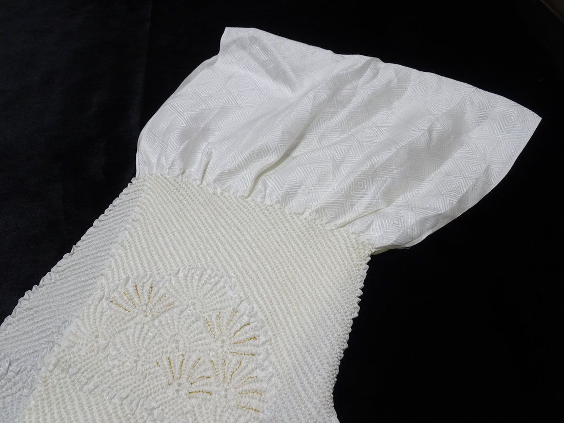 Japanese Kimono Silk Obi Age Shibori  18089