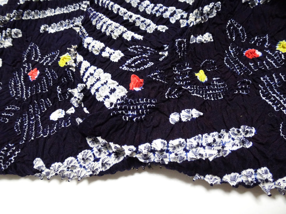 Japanese Vintage Cotton Bolt Arimatsu Narumi Shibori Indigo Dye 16341