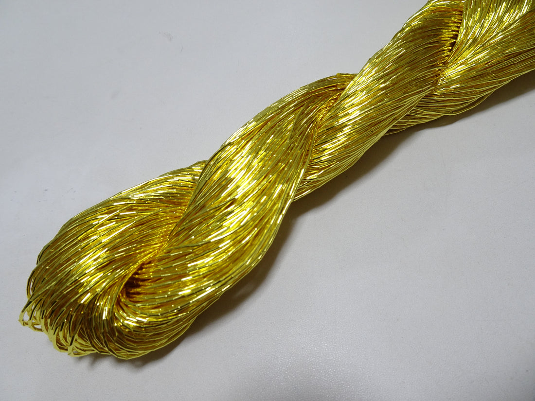 Limited to 5 pieces!! Japanese Vintage Gold Leaf Thread Kinkoma Embroidery 165 0.90mm 100M  16682