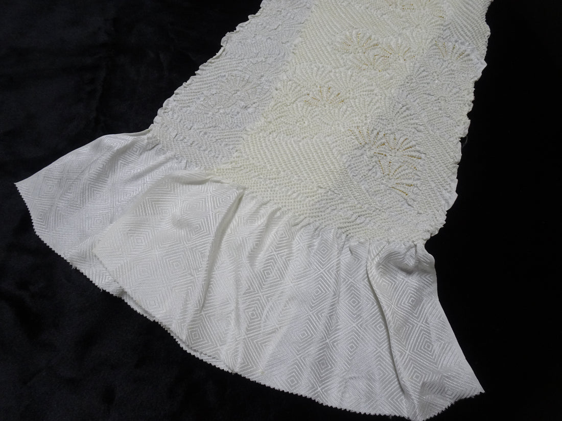 Japanese Kimono Silk Obi Age Shibori  18089