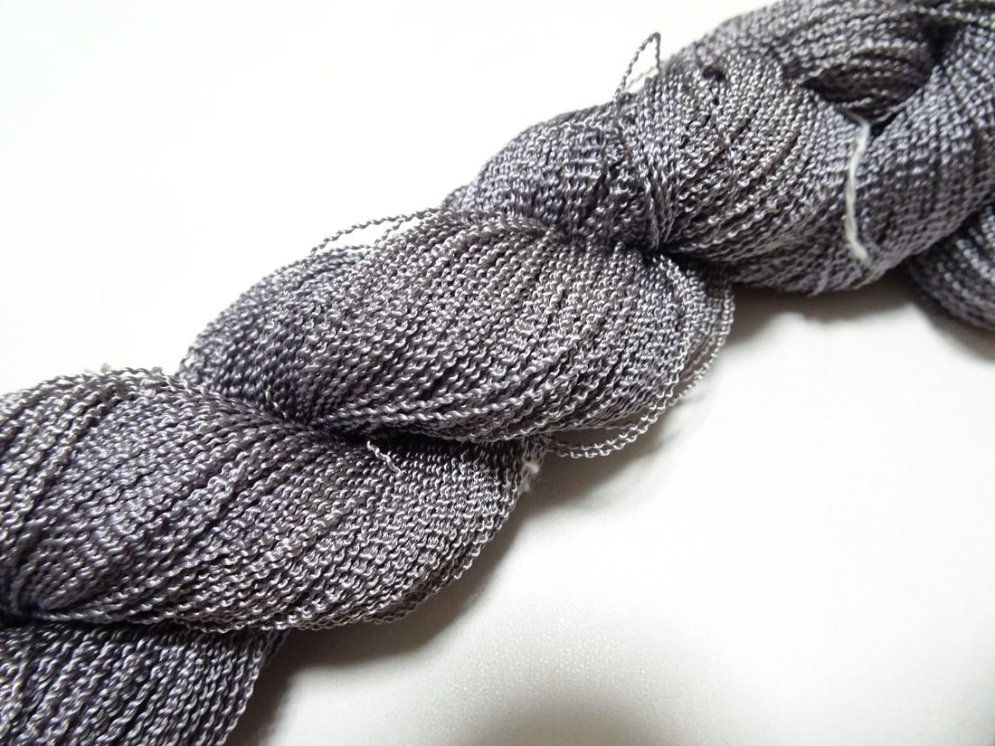 Japanese Vintage Kabe Silk Thread Embroidery & Weaving 16094
