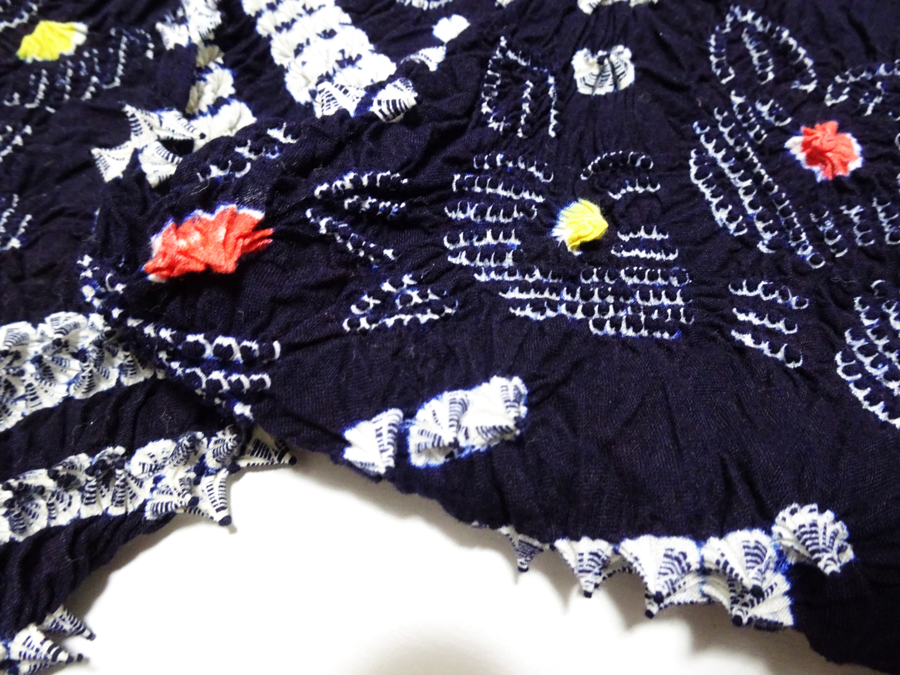 Japanese Vintage Cotton Bolt Arimatsu Narumi Shibori Indigo Dye 16341